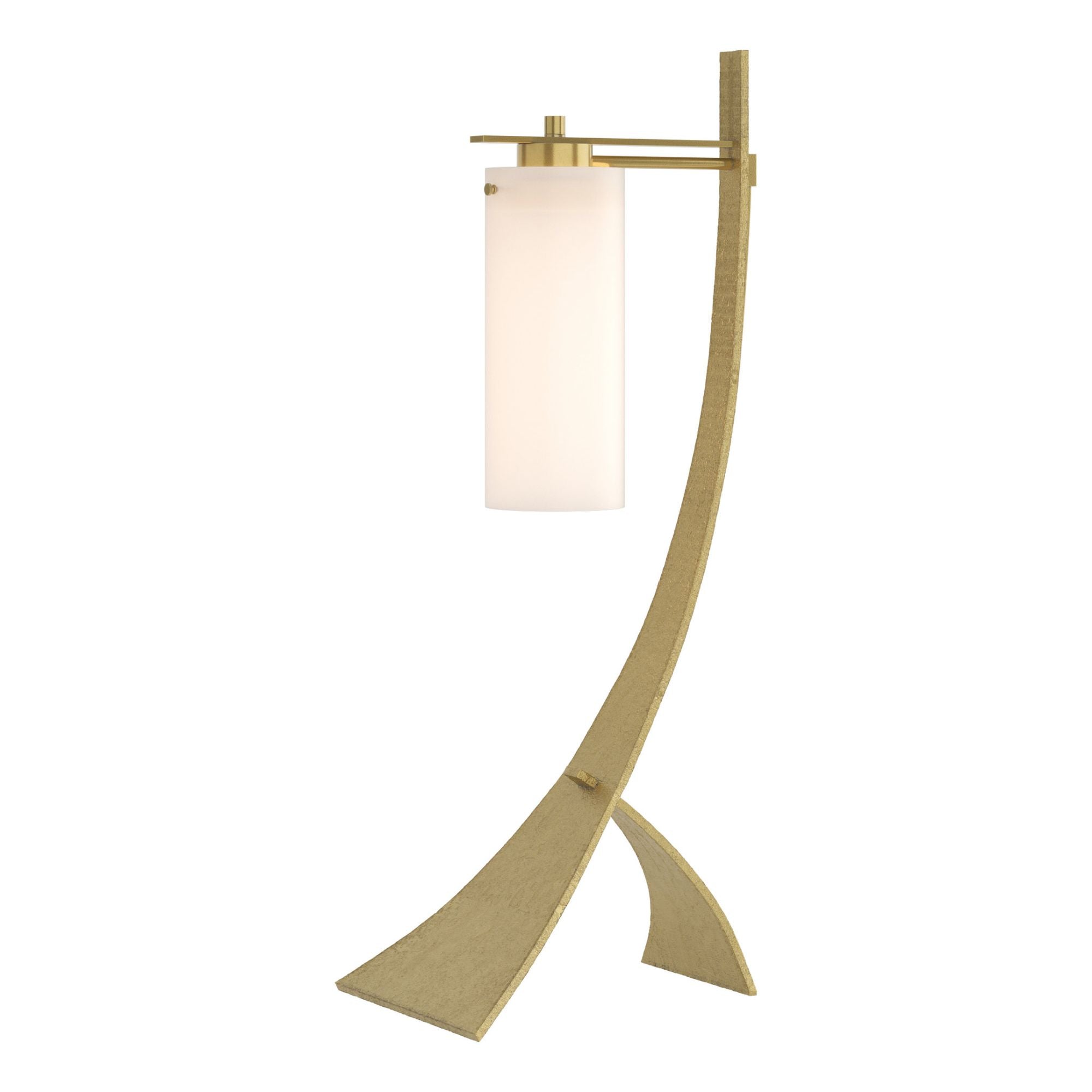 Stasis Table Lamp 1-Light Opal Glass (GG) in Modern Brass