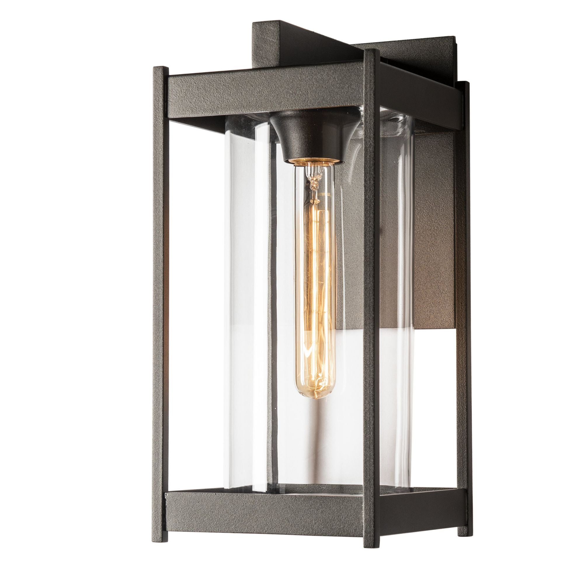 Cela Clear Glass Medium Outdoor Sconce 1-Light Clear Glass (ZM) in Coastal Oil Rubbed Bronze