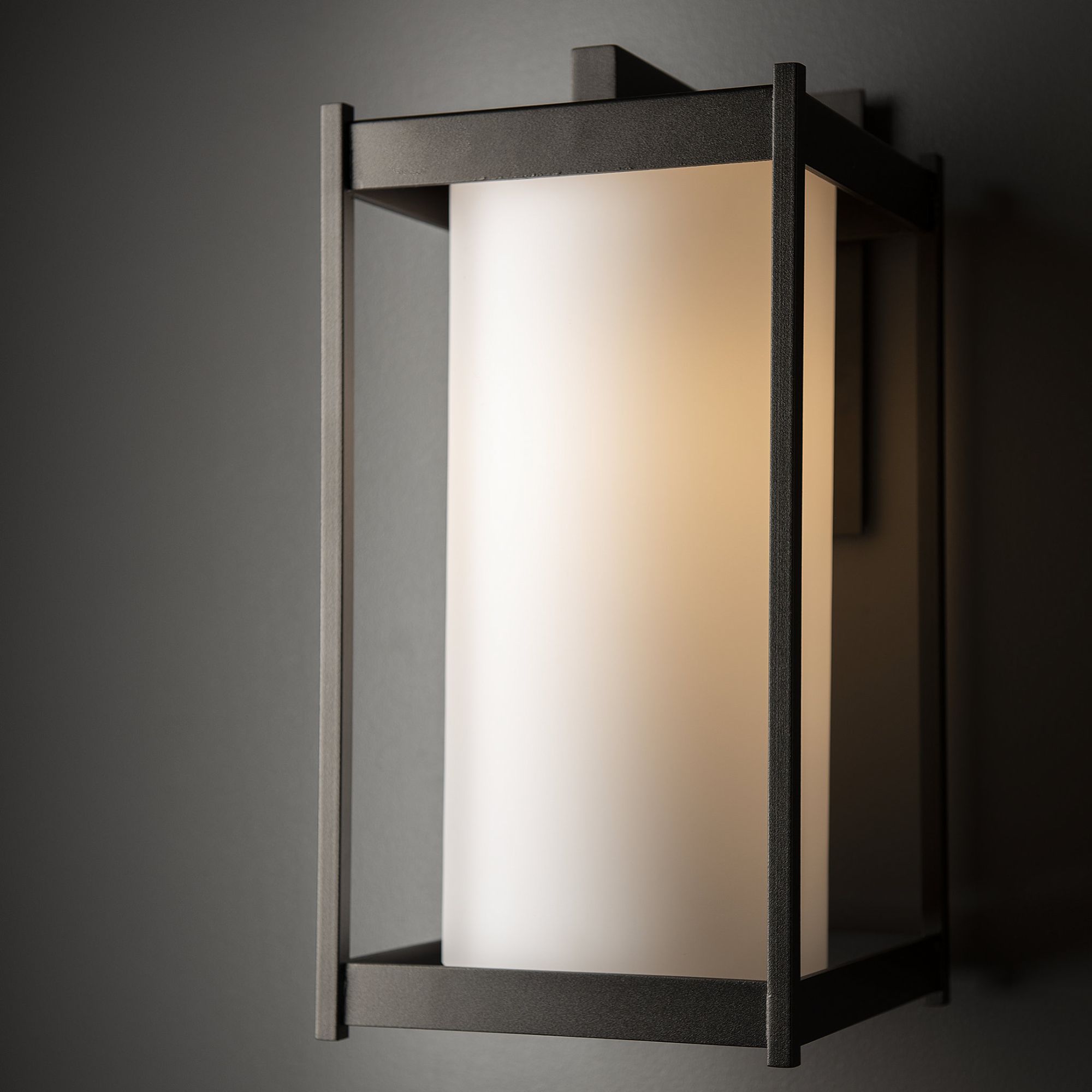 Cela Opal Glass Large Outdoor Sconce 1-Light Opal Glass (GG) in Coastal Oil Rubbed Bronze