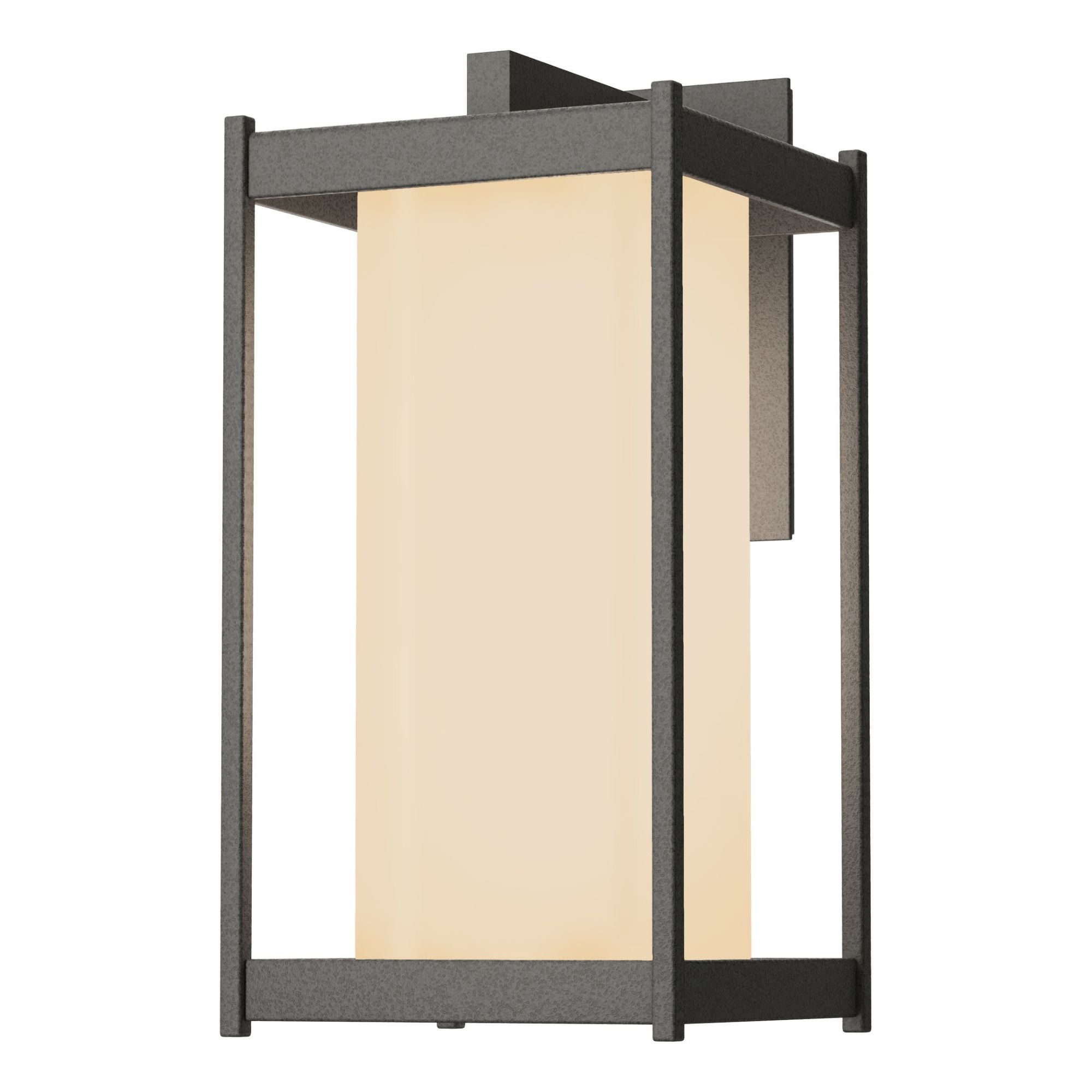 Cela Opal Glass Large Outdoor Sconce 1-Light Opal Glass (GG) in Coastal Natural Iron