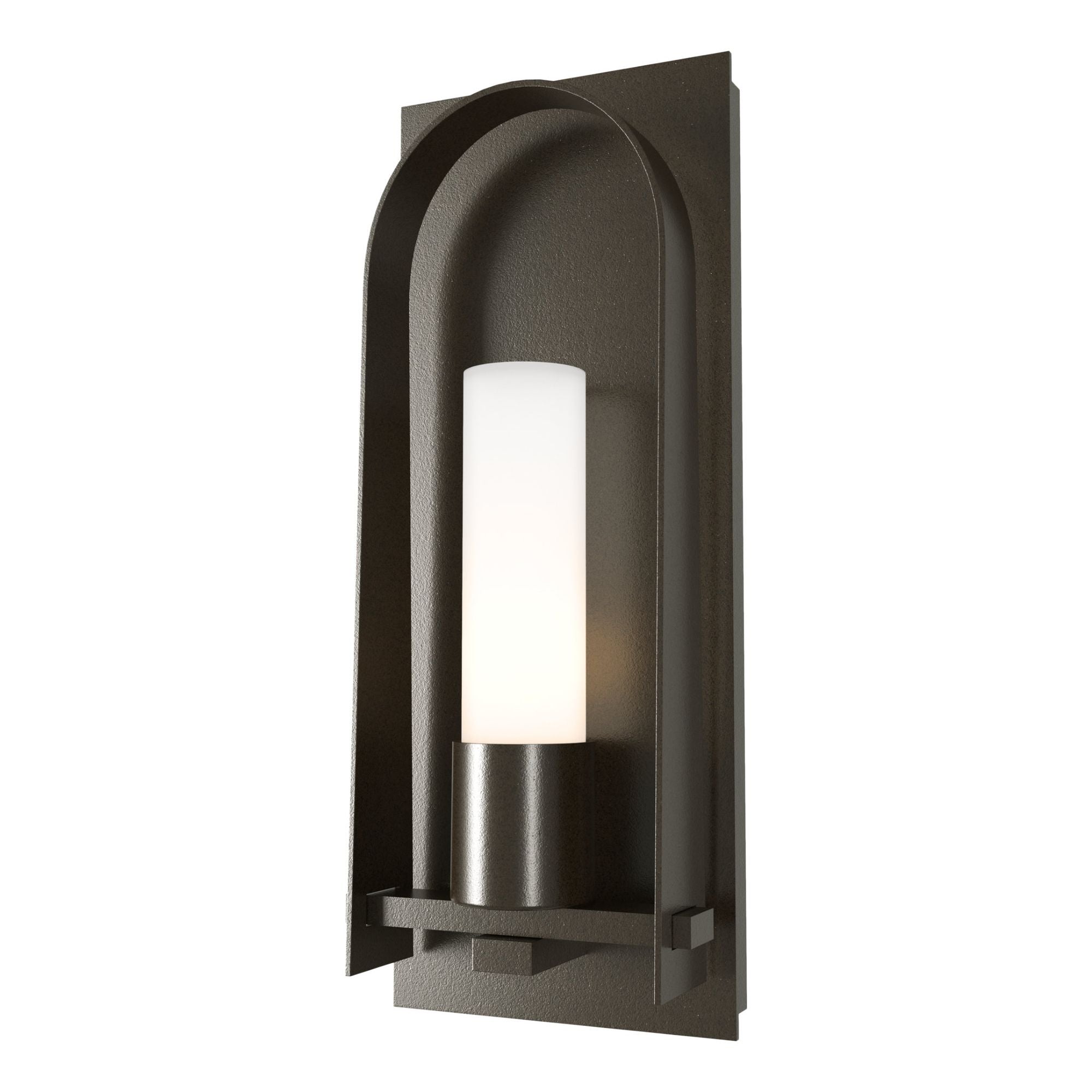 Triomphe Opal Glass Small Outdoor Sconce 1-Light Opal Glass (GG) in Oil Rubbed Bronze