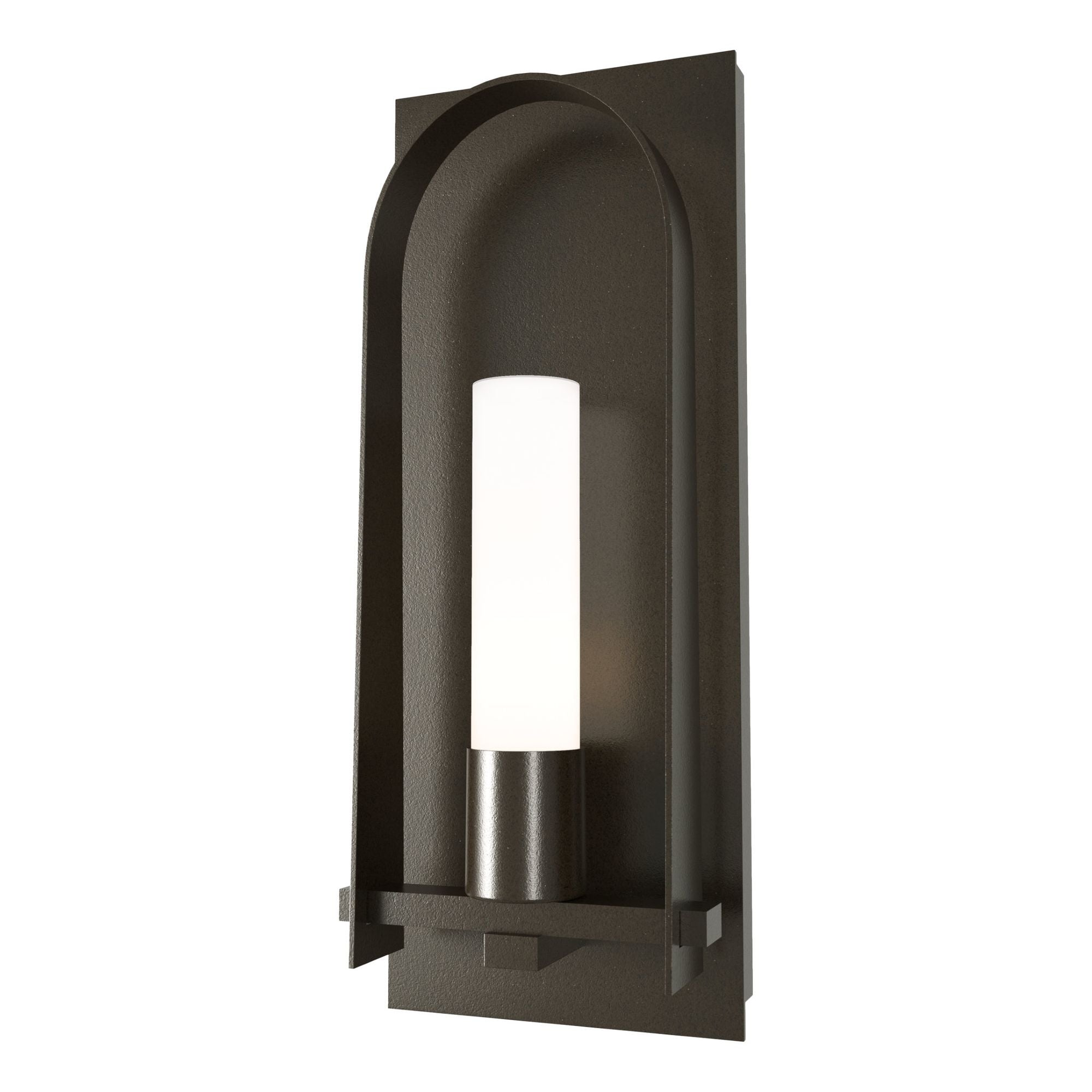 Triomphe Opal Glass Large Outdoor Sconce 1-Light Opal Glass (GG) in Oil Rubbed Bronze