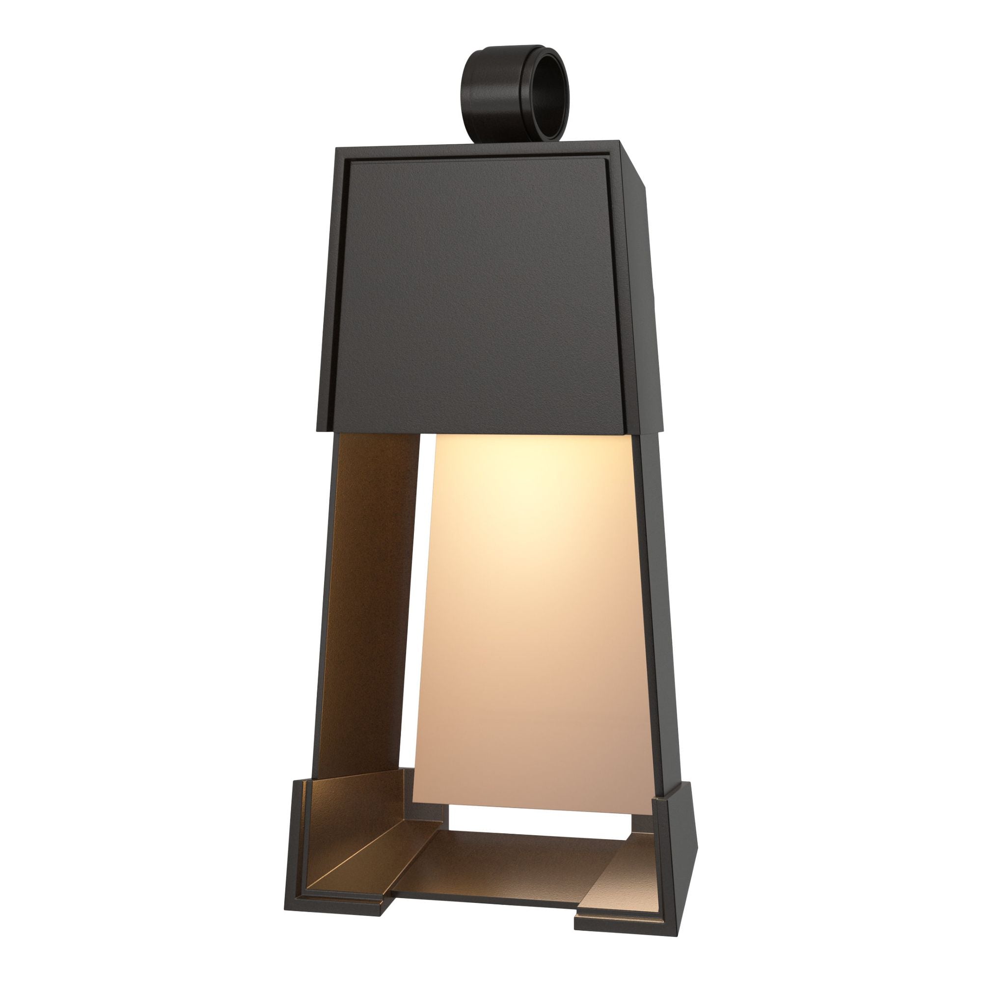 Revere Small Outdoor Sconce 1-Light Coastal Burnished Steel Accent in Oil Rubbed Bronze