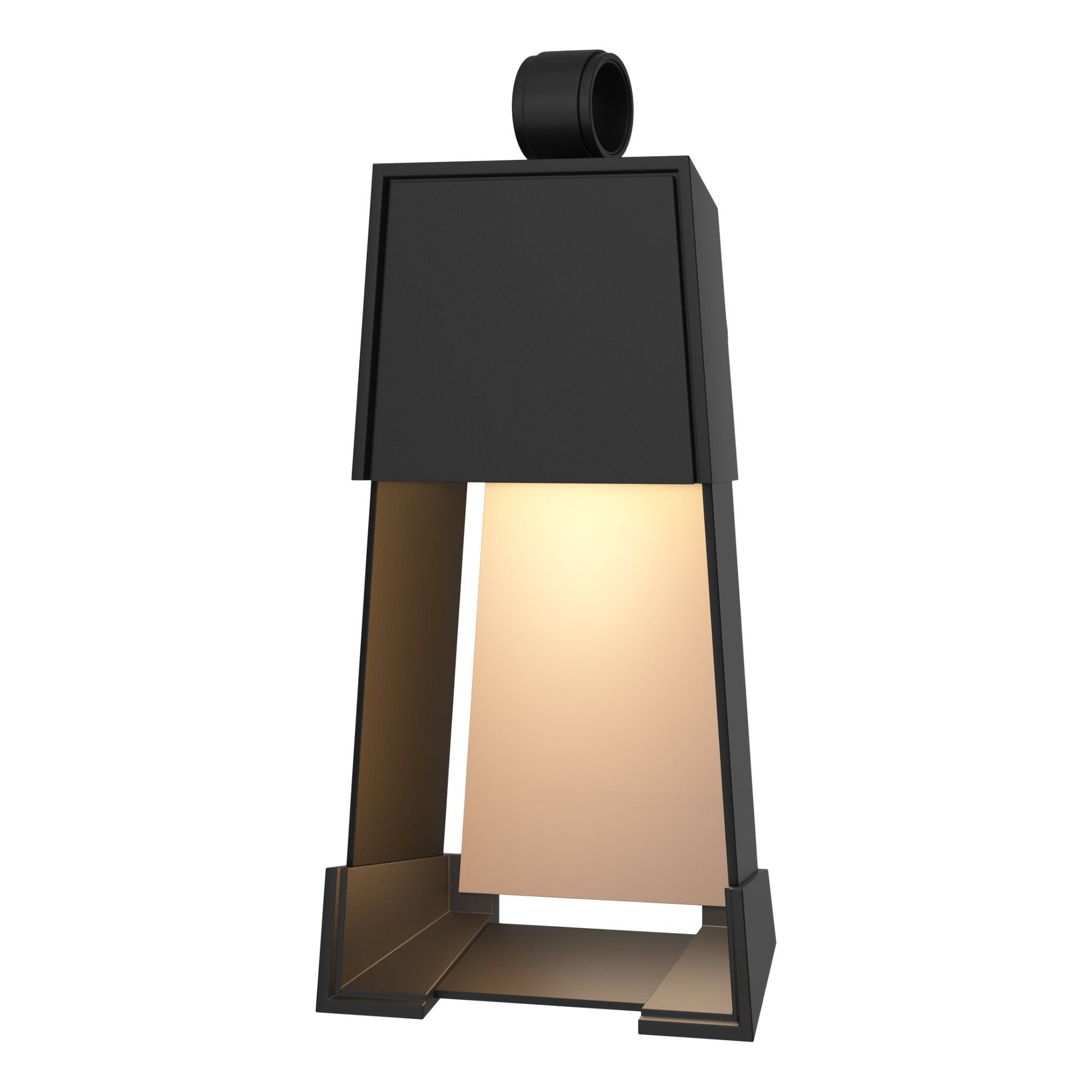 Revere Small Outdoor Sconce 1-Light Coastal Burnished Steel Accent in Coastal Black