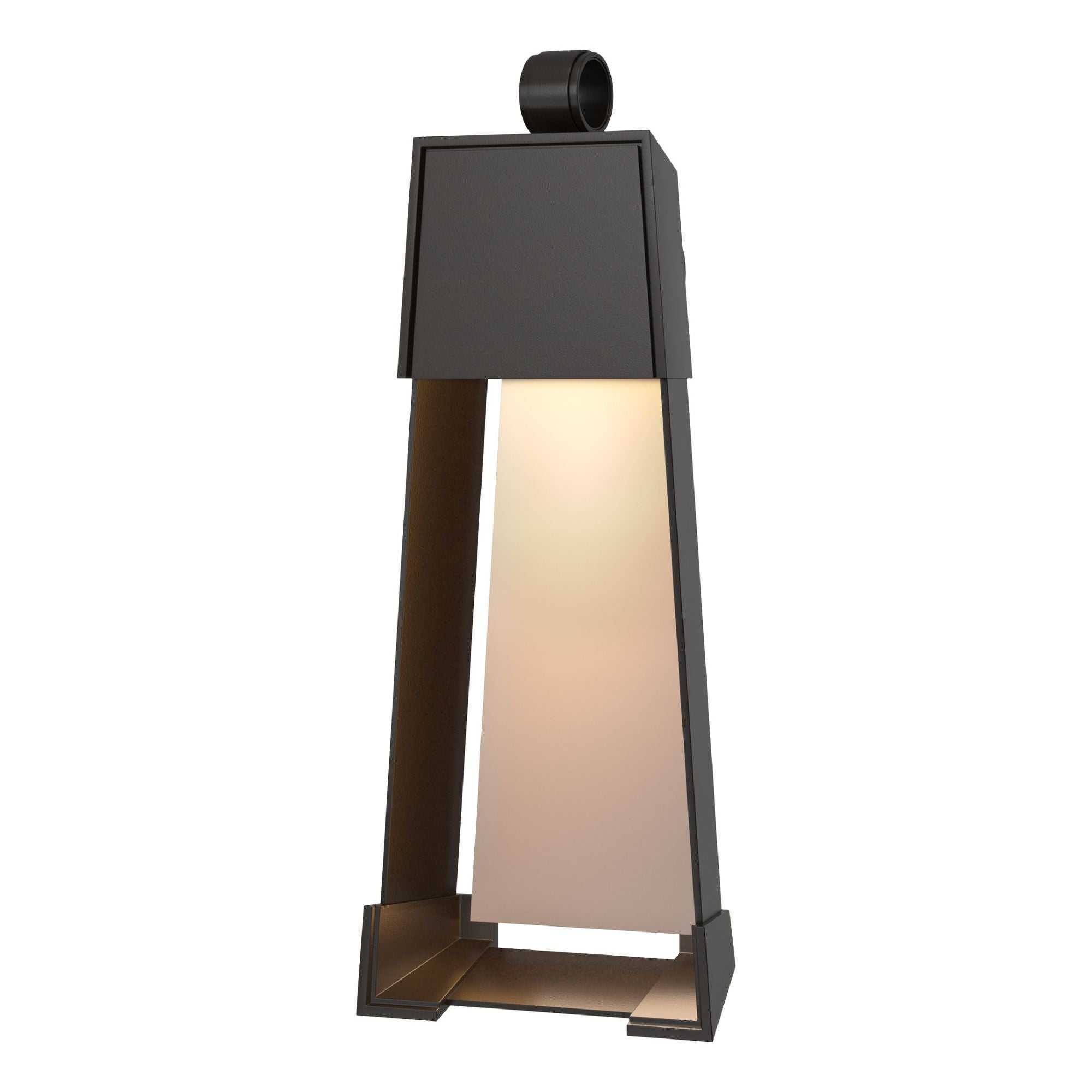 Revere Medium Outdoor Sconce 1-Light Coastal Burnished Steel Accent in Oil Rubbed Bronze