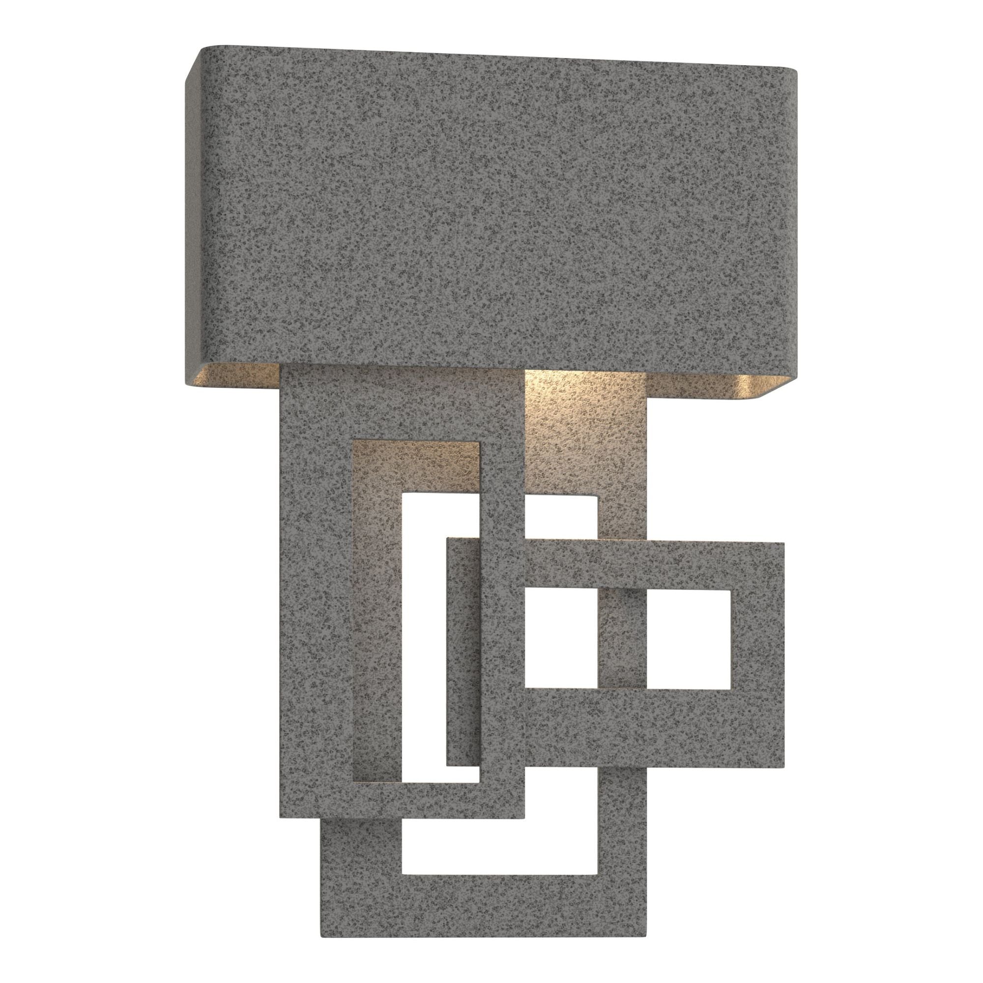 Collage Small Dark Sky Friendly LED Outdoor Sconce Left Facing LED in Coastal Natural Iron