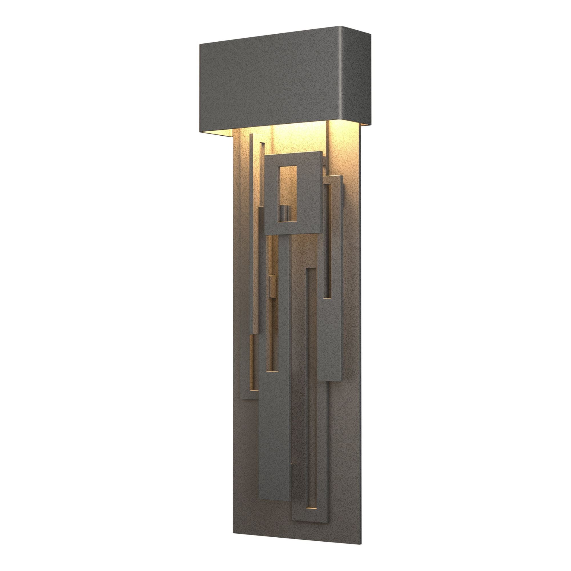 Collage Large Dark Sky Friendly LED Outdoor Sconce LED in Coastal Natural Iron
