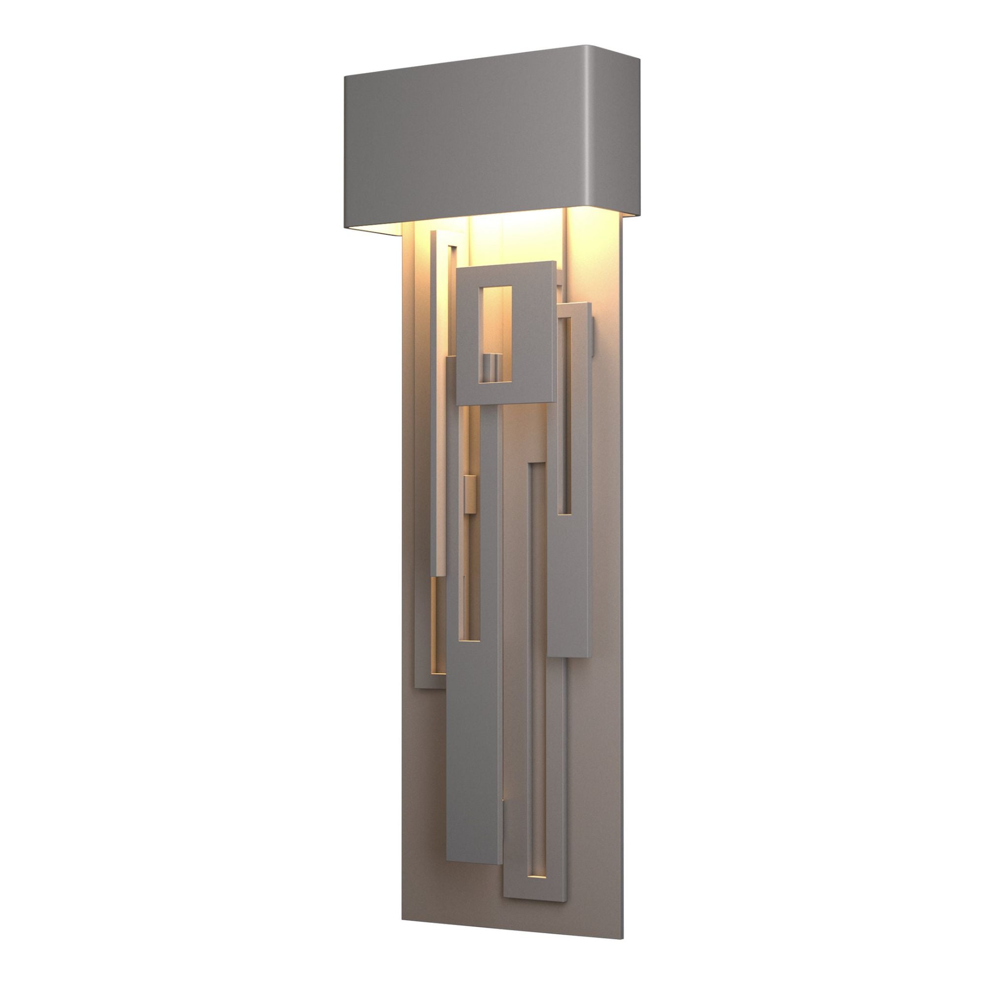 Collage Large Dark Sky Friendly LED Outdoor Sconce LED in Coastal Burnished Steel