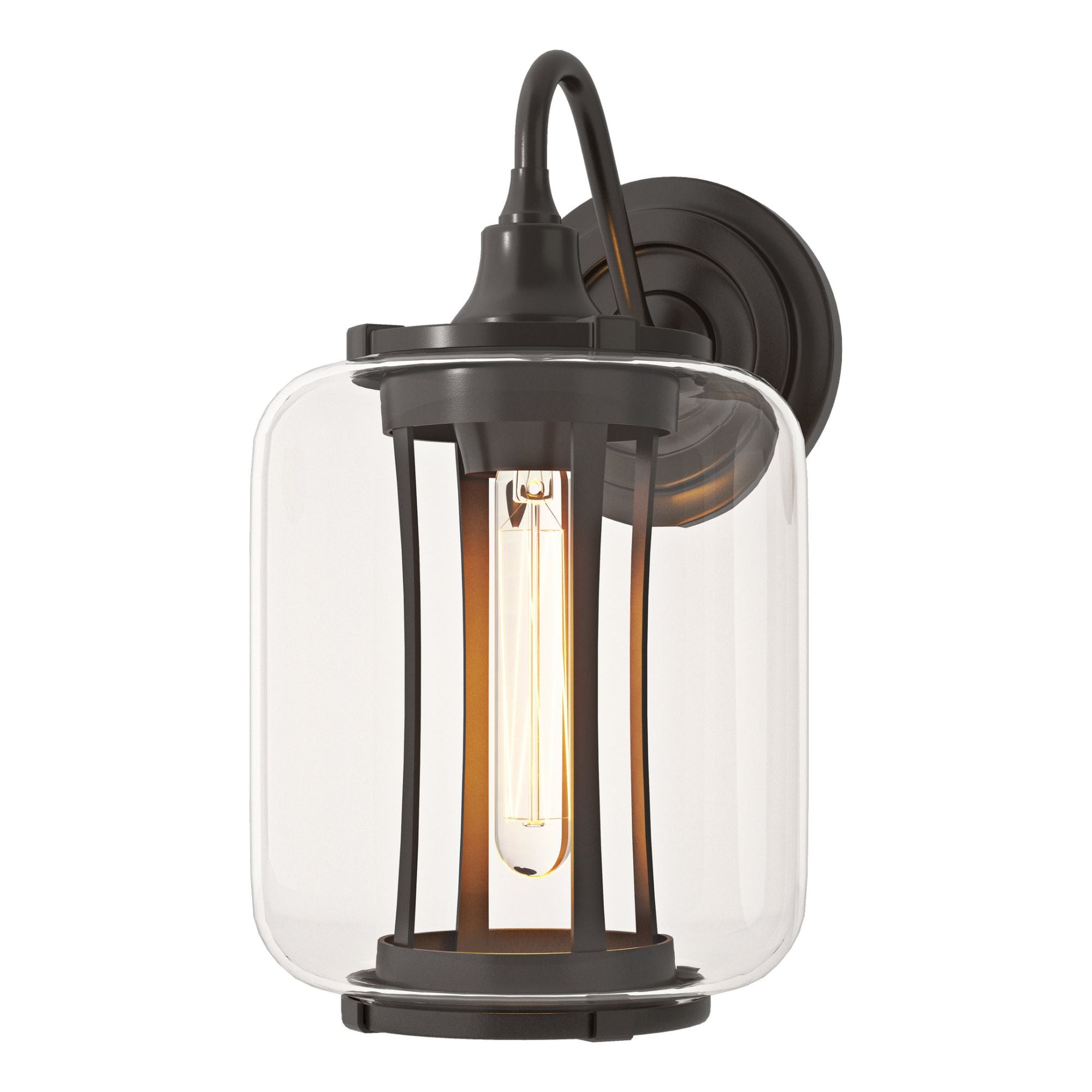 Fairwinds Outdoor Sconce 1-Light Clear Glass (ZM) in Coastal Oil Rubbed Bronze