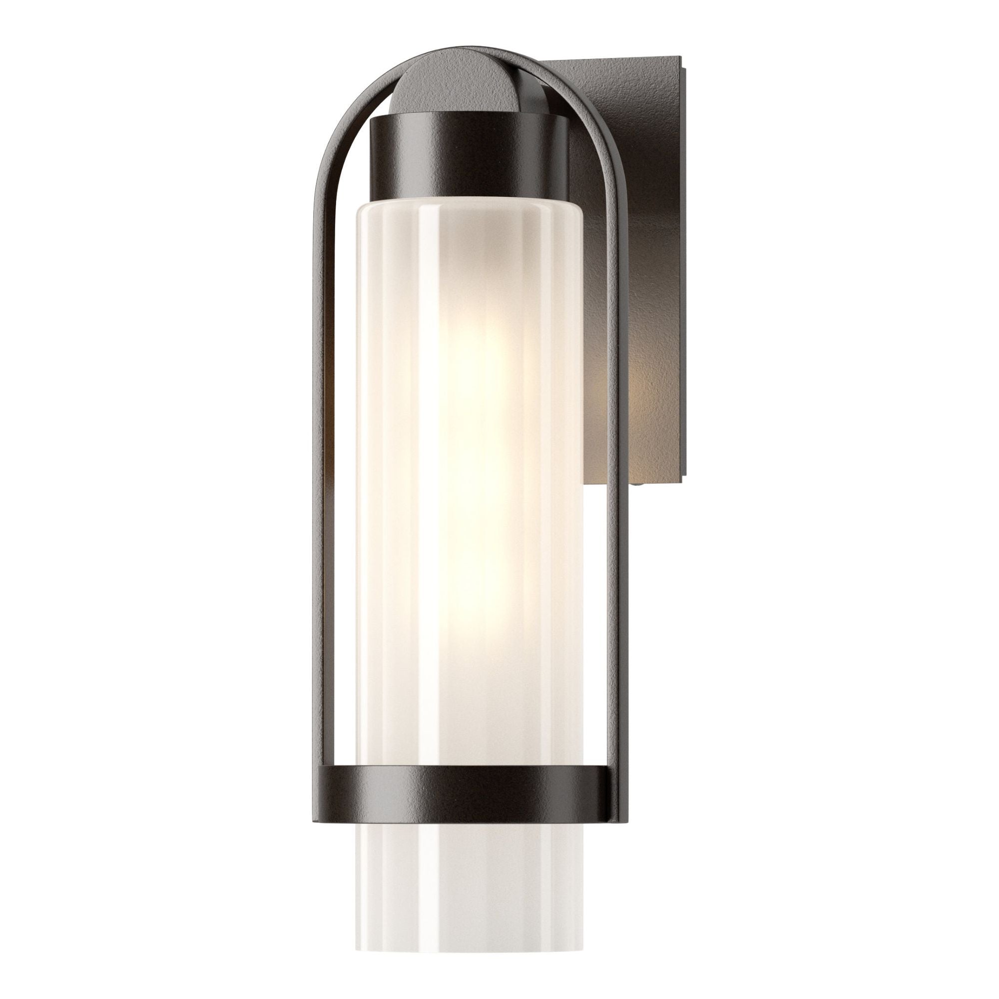 Alcove Small Outdoor Sconce 1-Light Frosted Glass (FD) in Coastal Oil Rubbed Bronze
