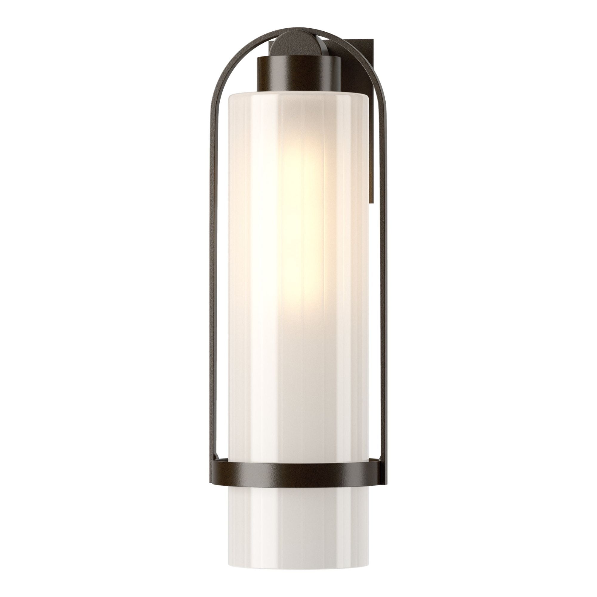 Alcove Large Outdoor Sconce 1-Light Frosted Glass (FD) in Coastal Oil Rubbed Bronze