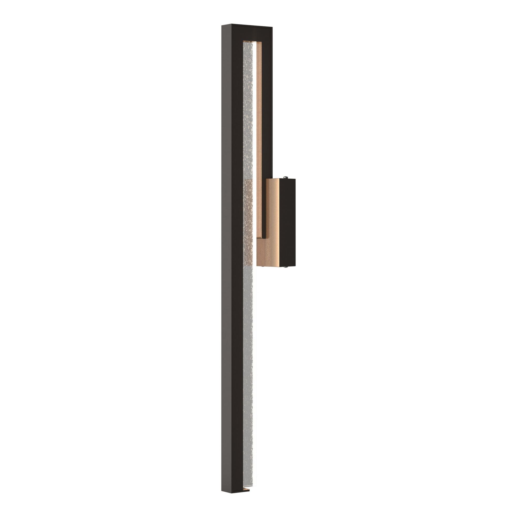 Edge Large LED Outdoor Sconce LED Seeded Clear Glass (II) in Coastal Oil Rubbed Bronze