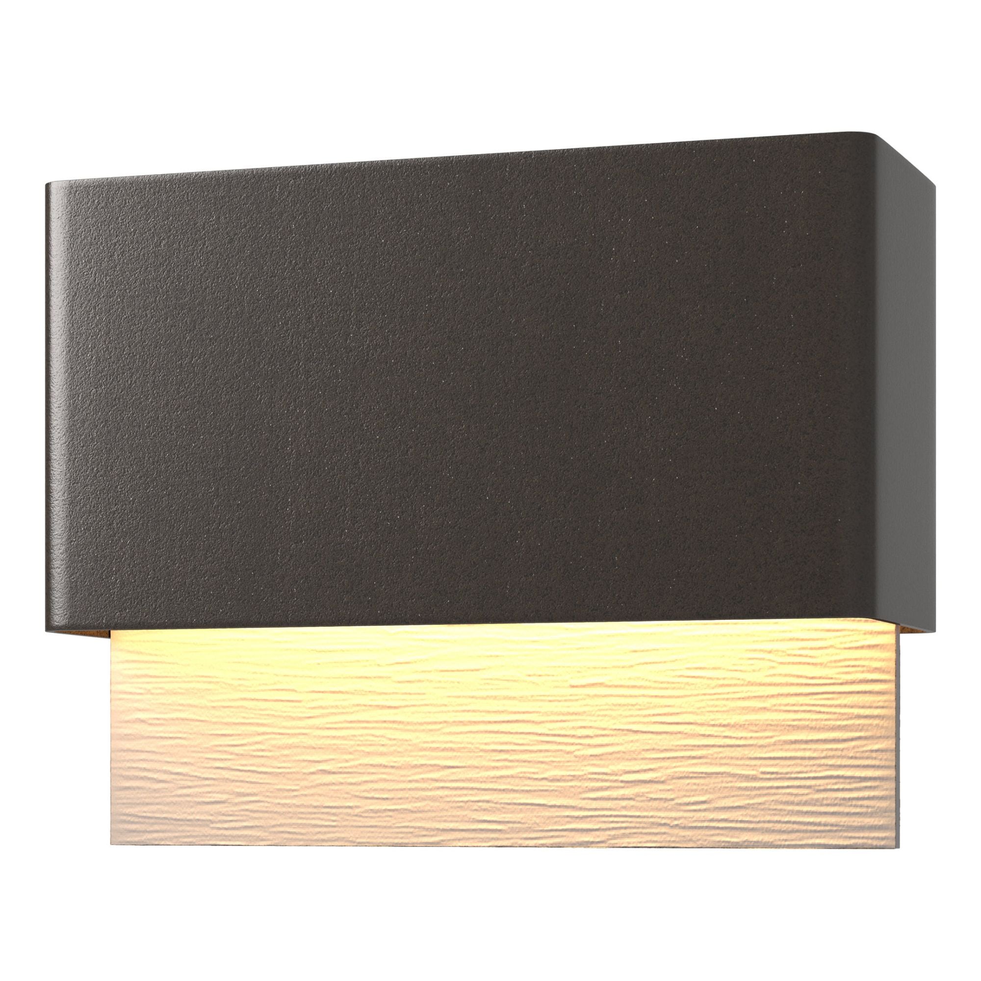 Stratum Dark Sky Friendly LED Outdoor Sconce Coastal Burnished Steel Accent LED in Coastal Oil Rubbed Bronze