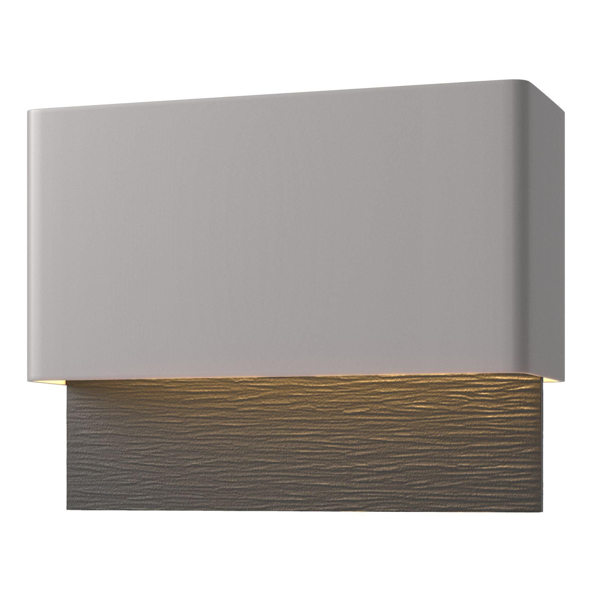 Stratum Dark Sky Friendly LED Outdoor Sconce Coastal Black Accent LED in Coastal Burnished Steel