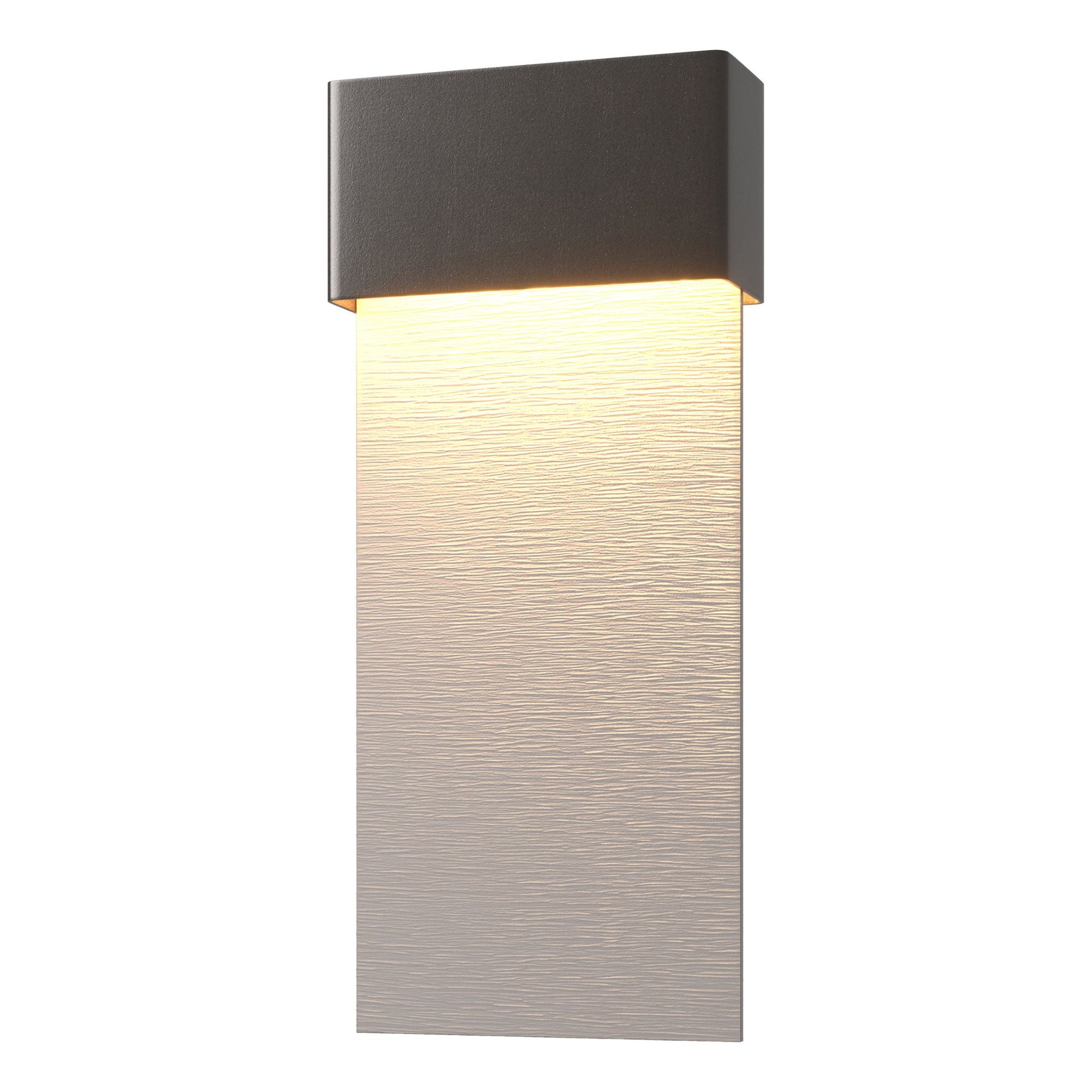 Stratum Large Dark Sky Friendly LED Outdoor Sconce Coastal Burnished Steel Accent LED in Coastal Oil Rubbed Bronze