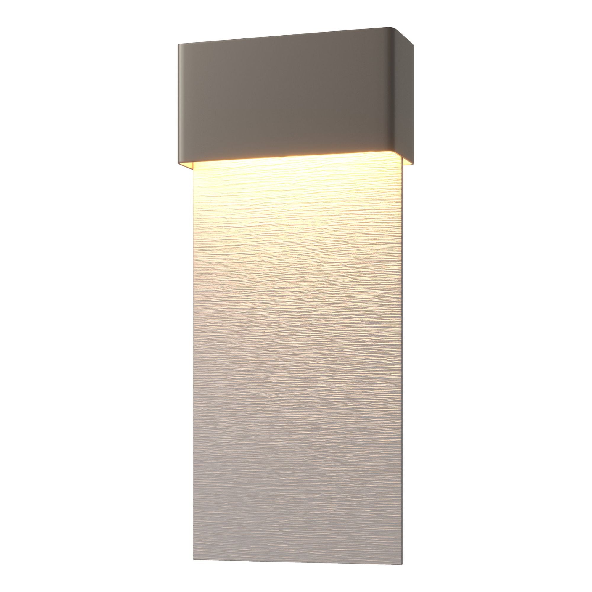Stratum Large Dark Sky Friendly LED Outdoor Sconce Coastal Burnished Steel Accent LED in Coastal Dark Smoke