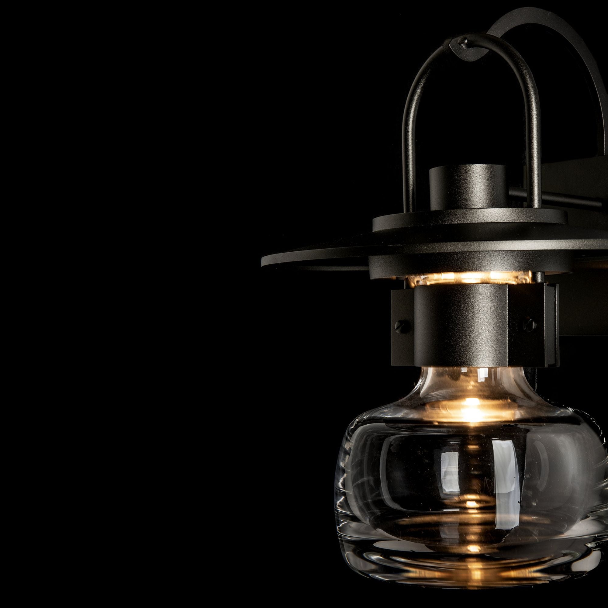Mason Large Outdoor Sconce 1-Light Clear Glass (ZM) in Coastal Oil Rubbed Bronze