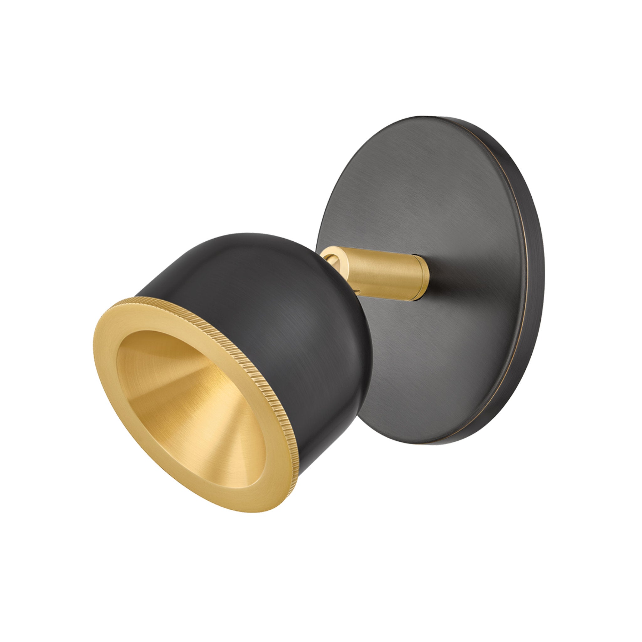 Tuthill 1-Light Flush Mount in Aged Brass 4.25W x 4.25H (3041-AGB/DB)