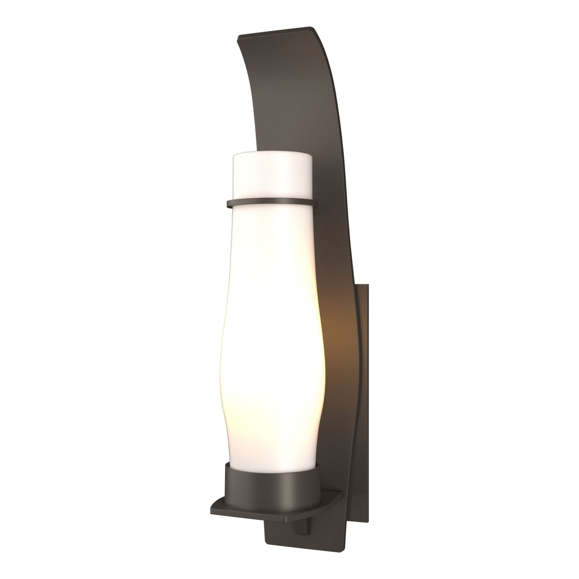 Sea Coast Large Outdoor Sconce 1-Light Opal Glass (GG) in Coastal Dark Smoke