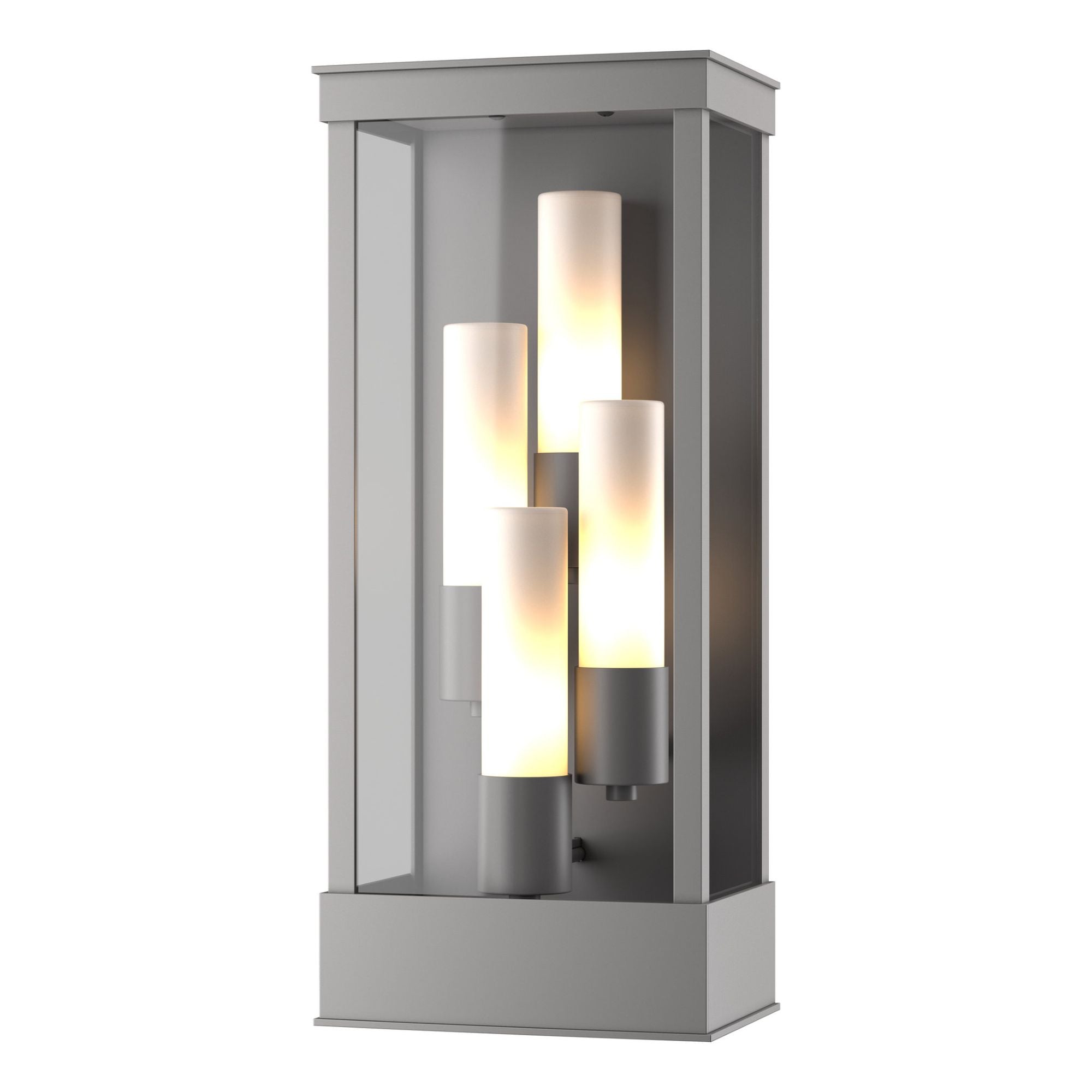 Portico Large Outdoor Sconce 4-Light Opal Glass (GG) in Coastal Burnished Steel