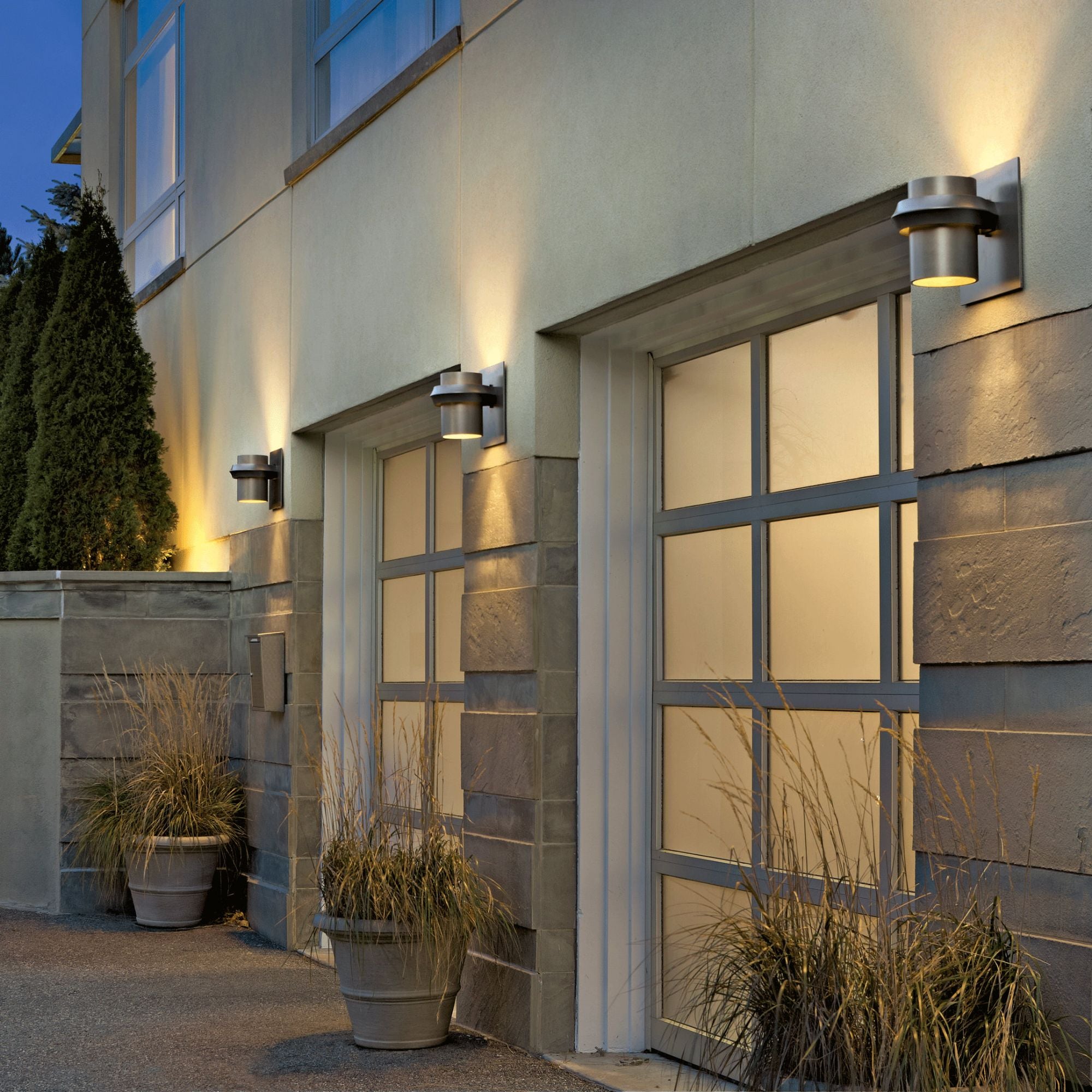 Twilight Large Dark Sky Friendly Outdoor Sconce 1-Light in Coastal Dark Smoke