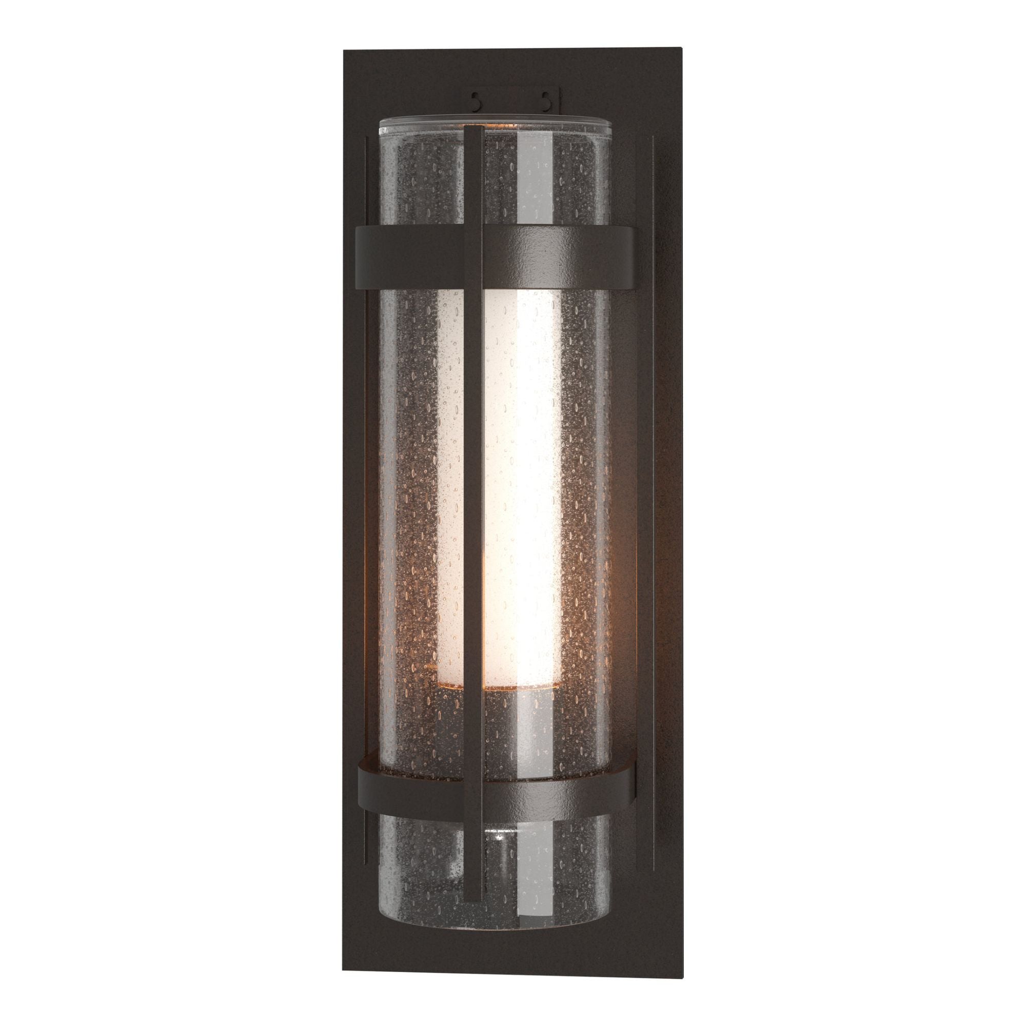 Torch XL Outdoor Sconce 1-Light Seeded Glass with Opal Diffuser (ZS) in Coastal Oil Rubbed Bronze