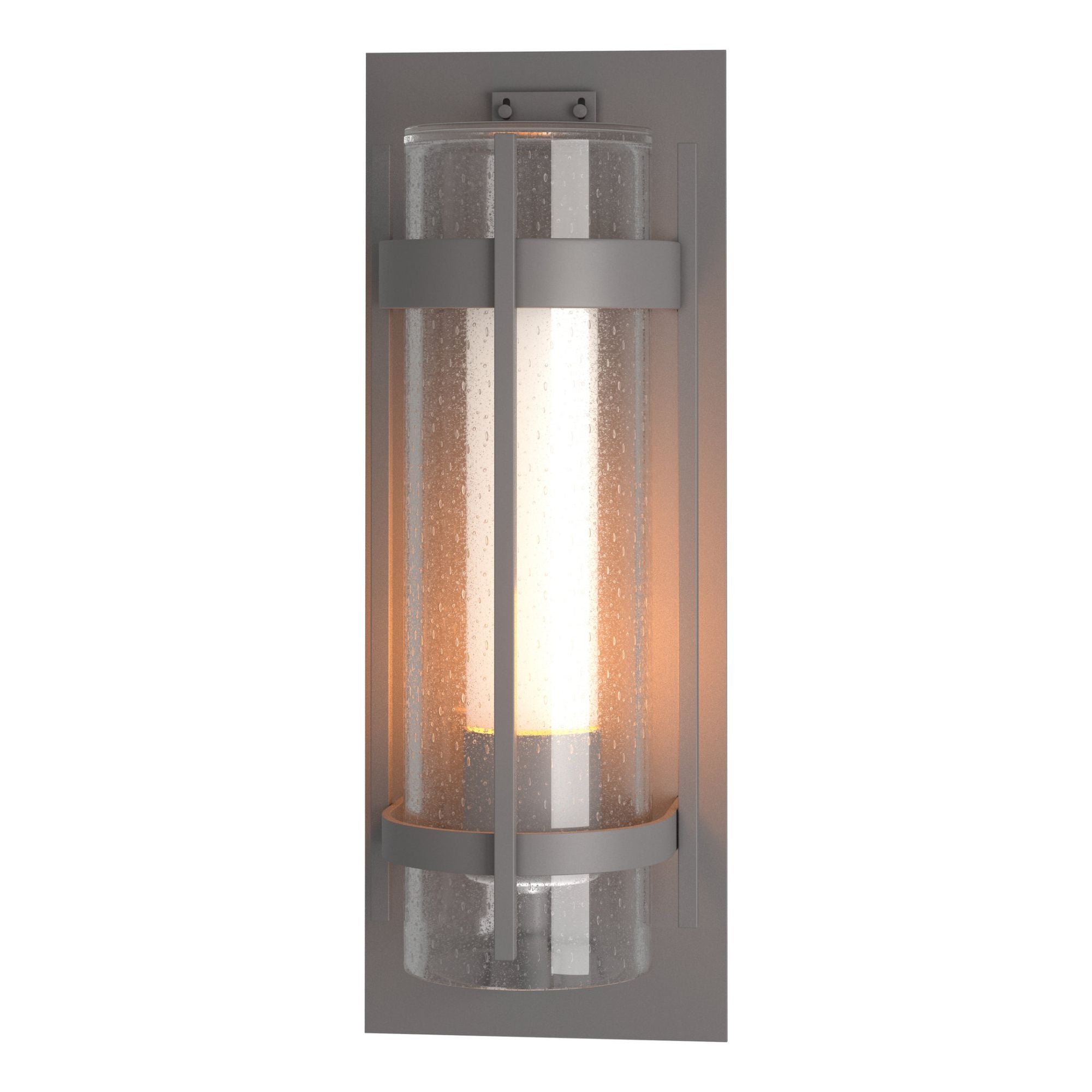 Torch XL Outdoor Sconce 1-Light Seeded Glass with Opal Diffuser (ZS) in Coastal Burnished Steel