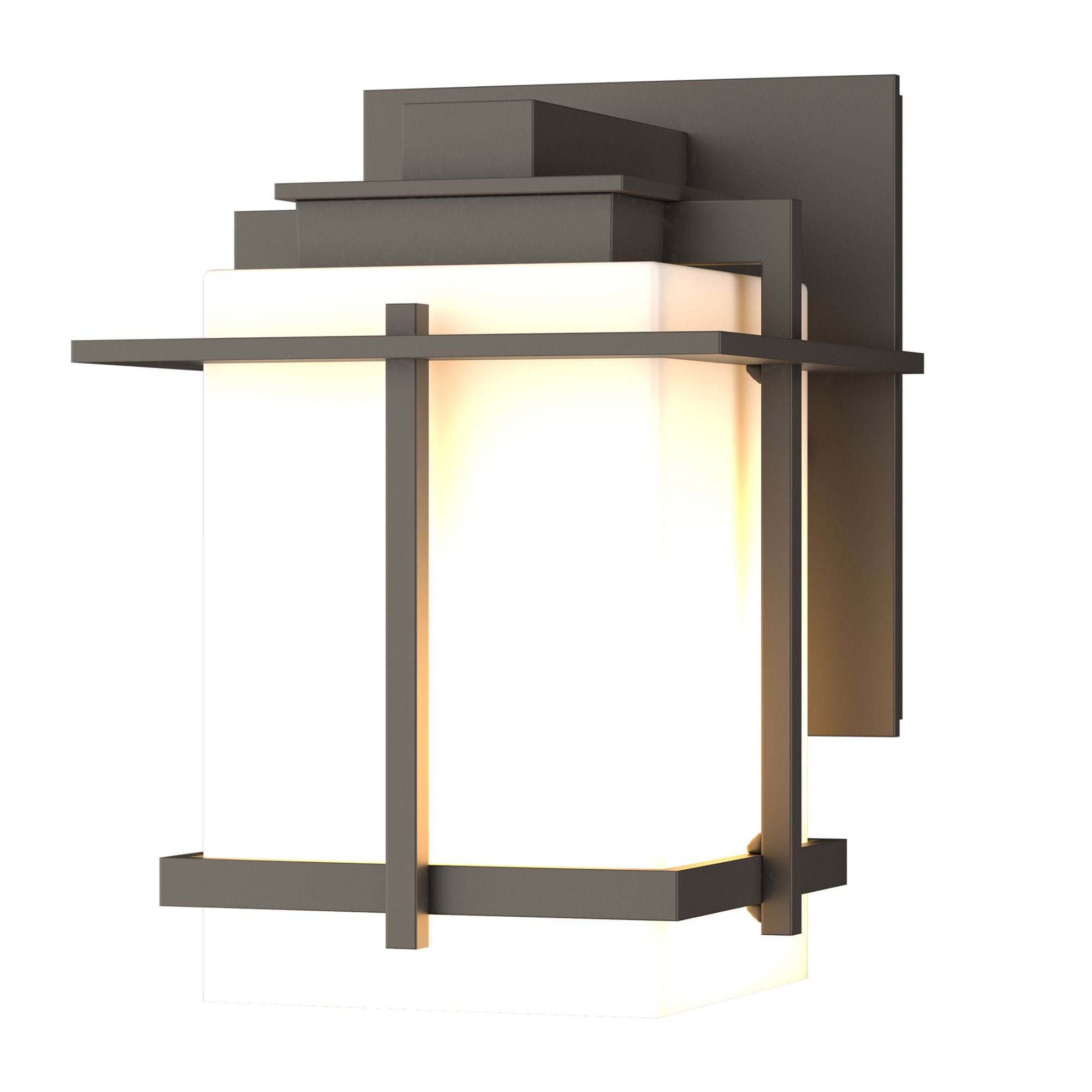 Tourou Small Outdoor Sconce 1-Light Opal Glass (GG) in Coastal Dark Smoke