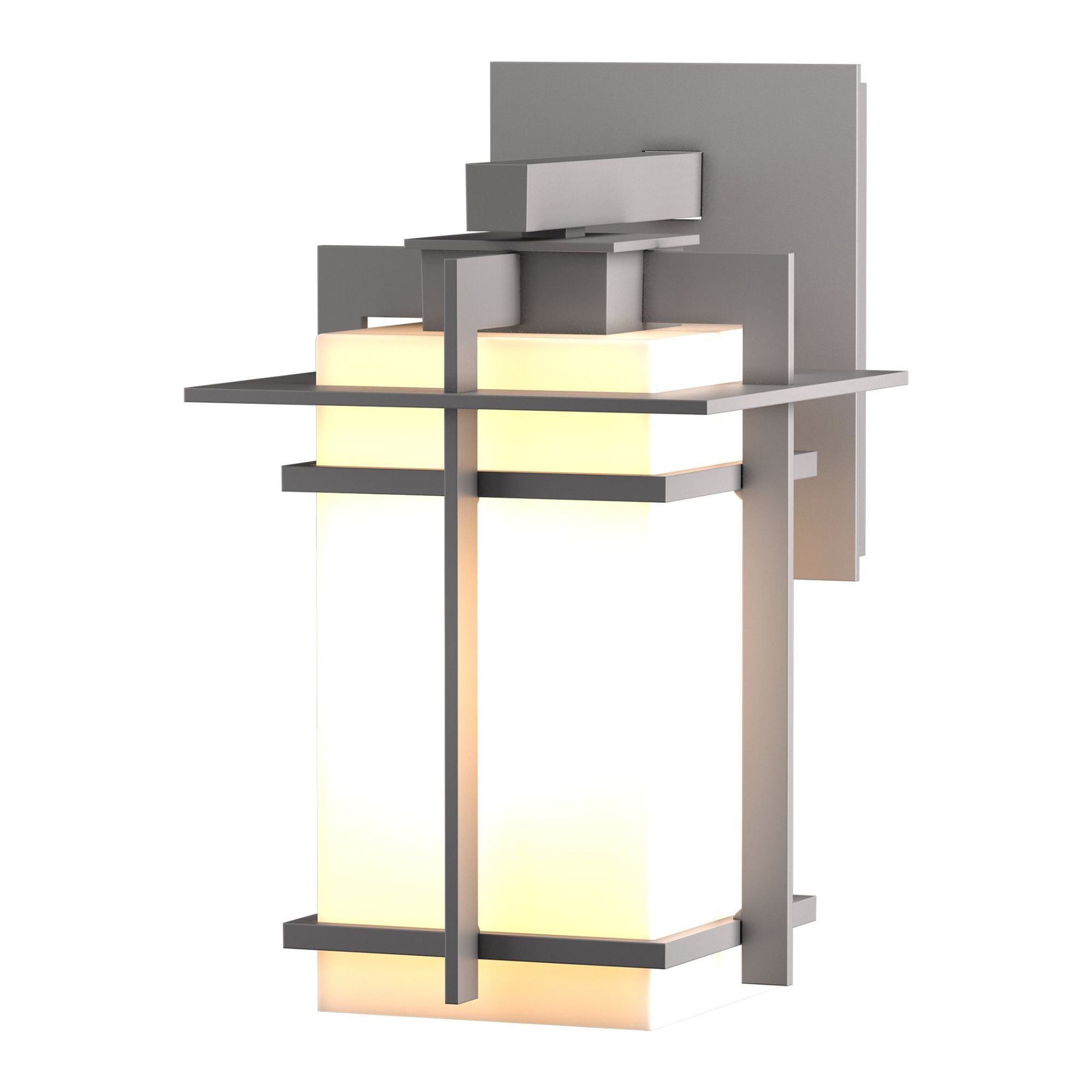 Tourou Outdoor Sconce 1-Light Opal Glass (GG) in Coastal Burnished Steel