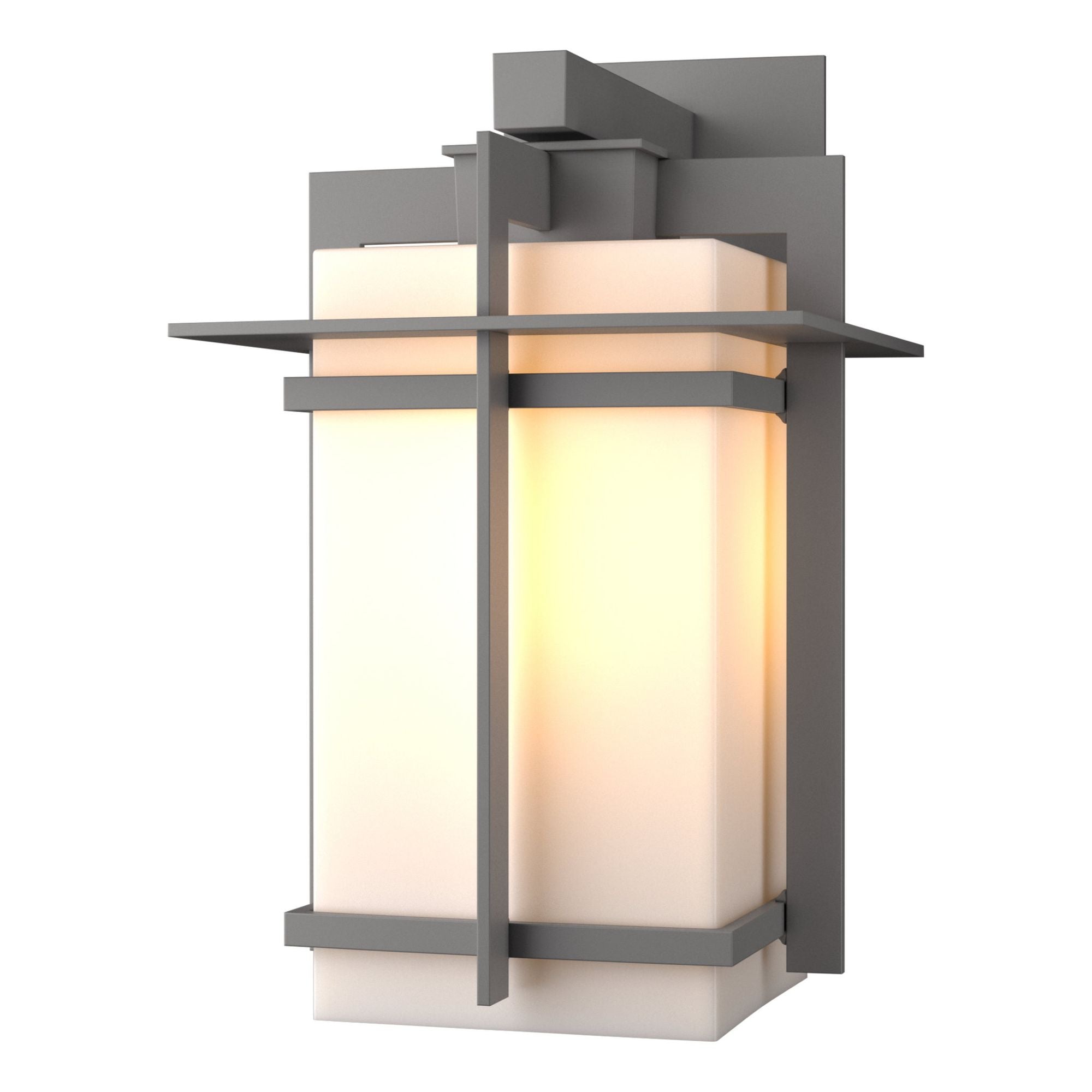 Tourou Large Outdoor Sconce 1-Light Opal Glass (GG) in Coastal Burnished Steel