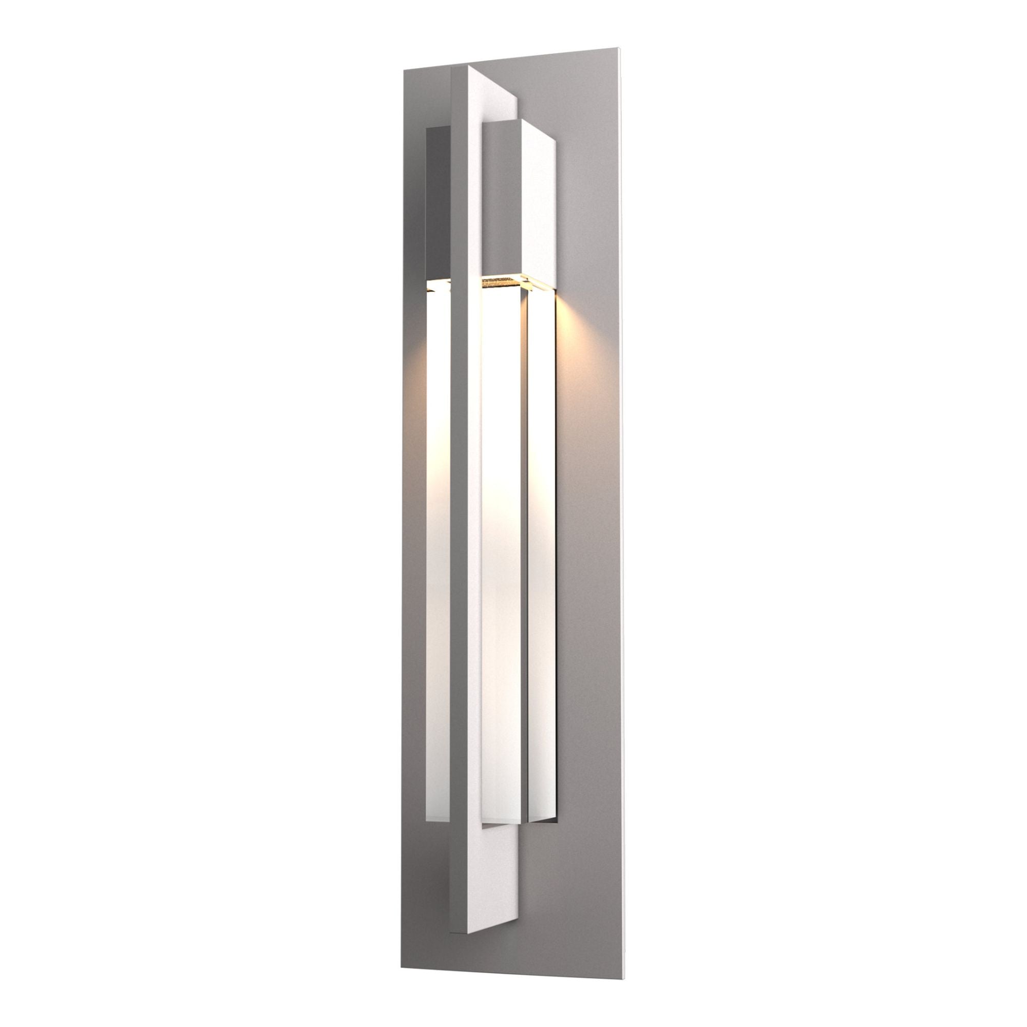Axis Outdoor Sconce 1-Light Clear Glass (ZM) in Coastal Burnished Steel