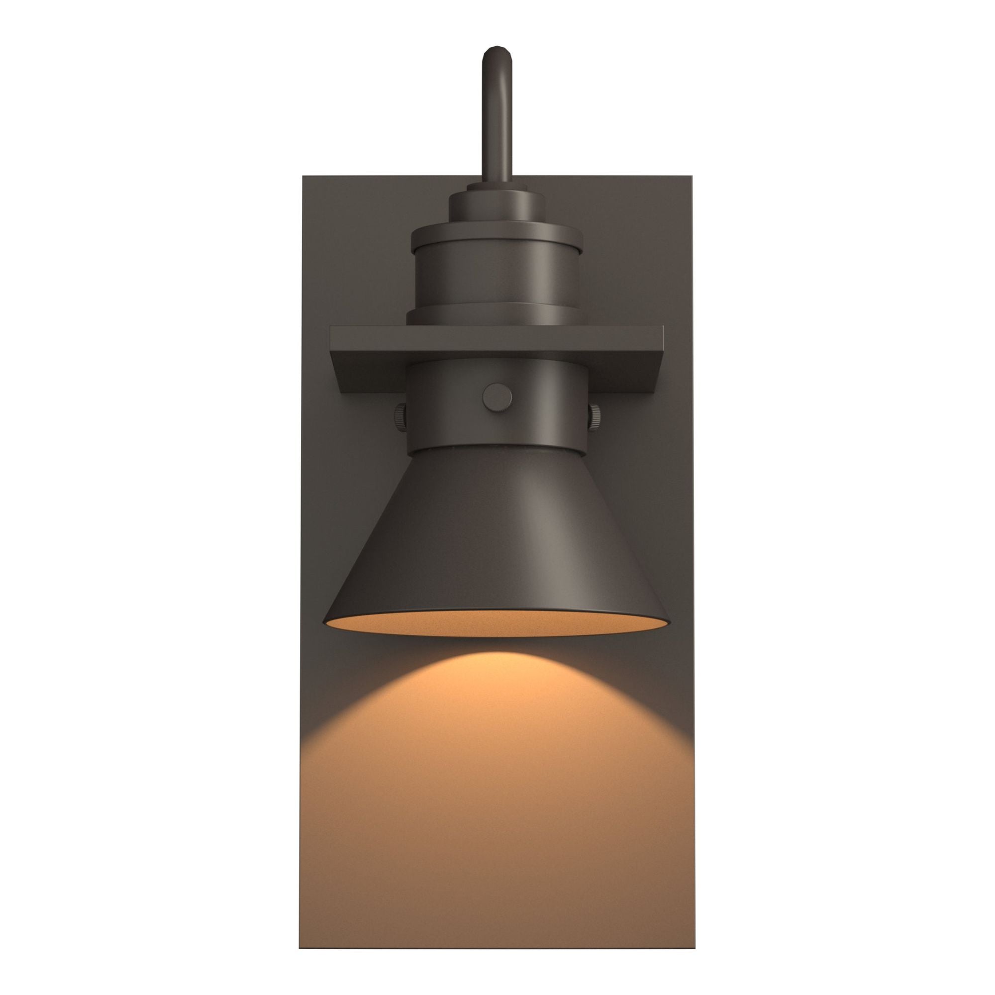 Erlenmeyer Dark Sky Friendly Outdoor Sconce 1-Light Coastal Dark Smoke Accent in Coastal Dark Smoke