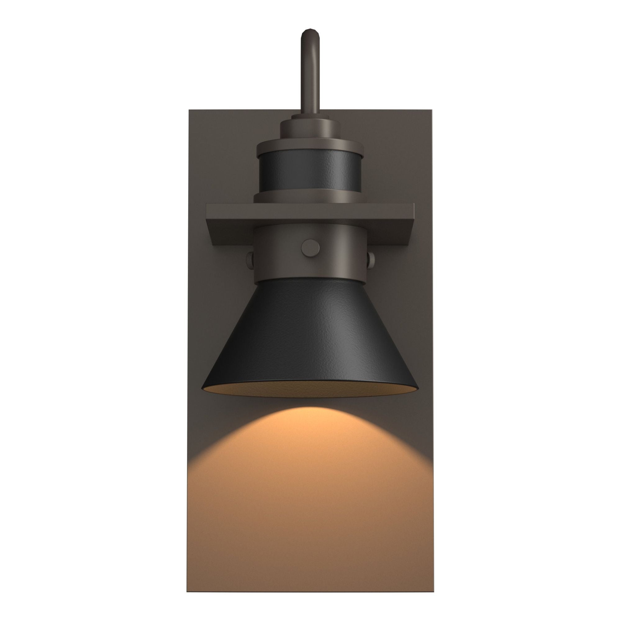 Erlenmeyer Dark Sky Friendly Outdoor Sconce 1-Light Coastal Black Accent in Coastal Dark Smoke