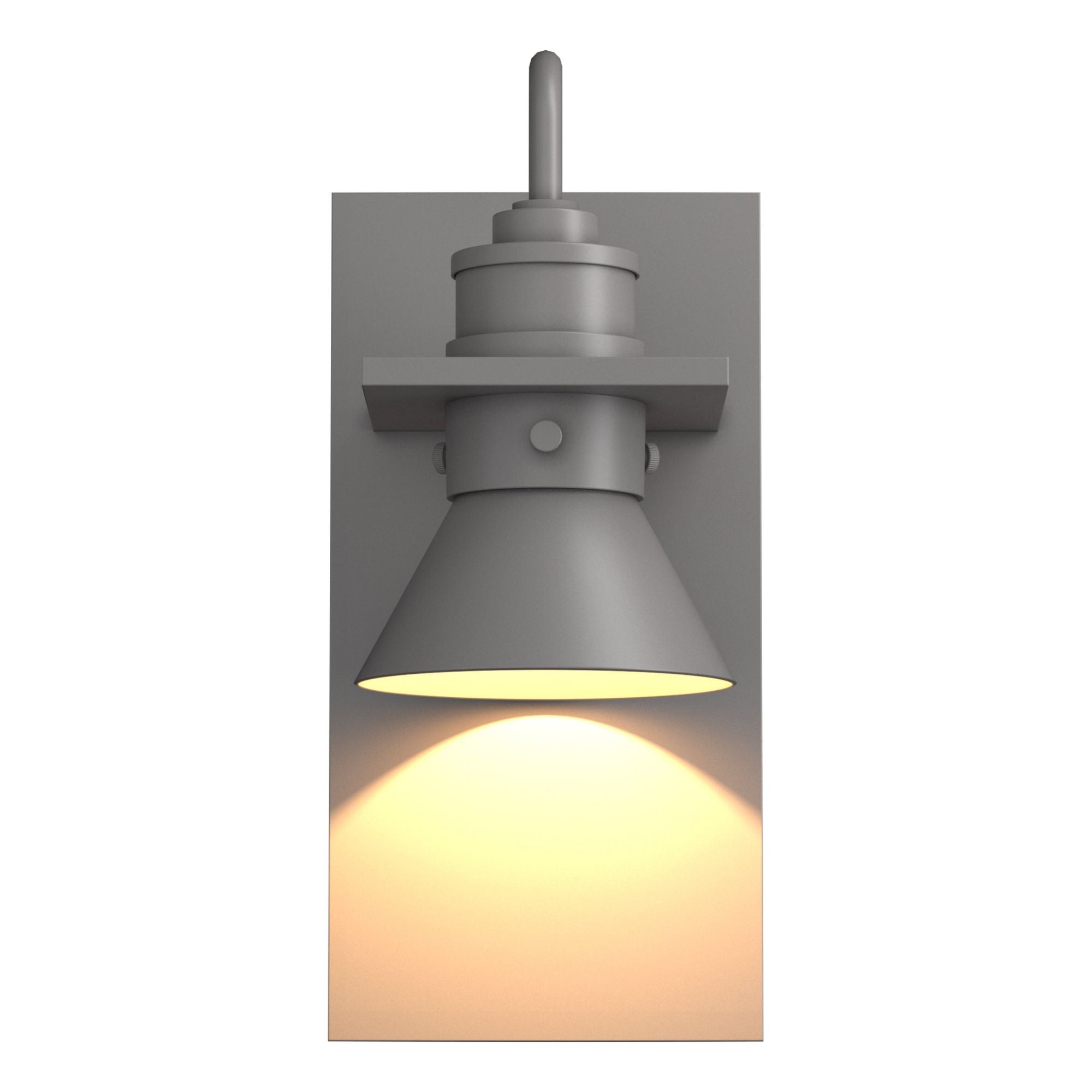 Erlenmeyer Dark Sky Friendly Outdoor Sconce 1-Light Coastal Burnished Steel Accent in Coastal Burnished Steel