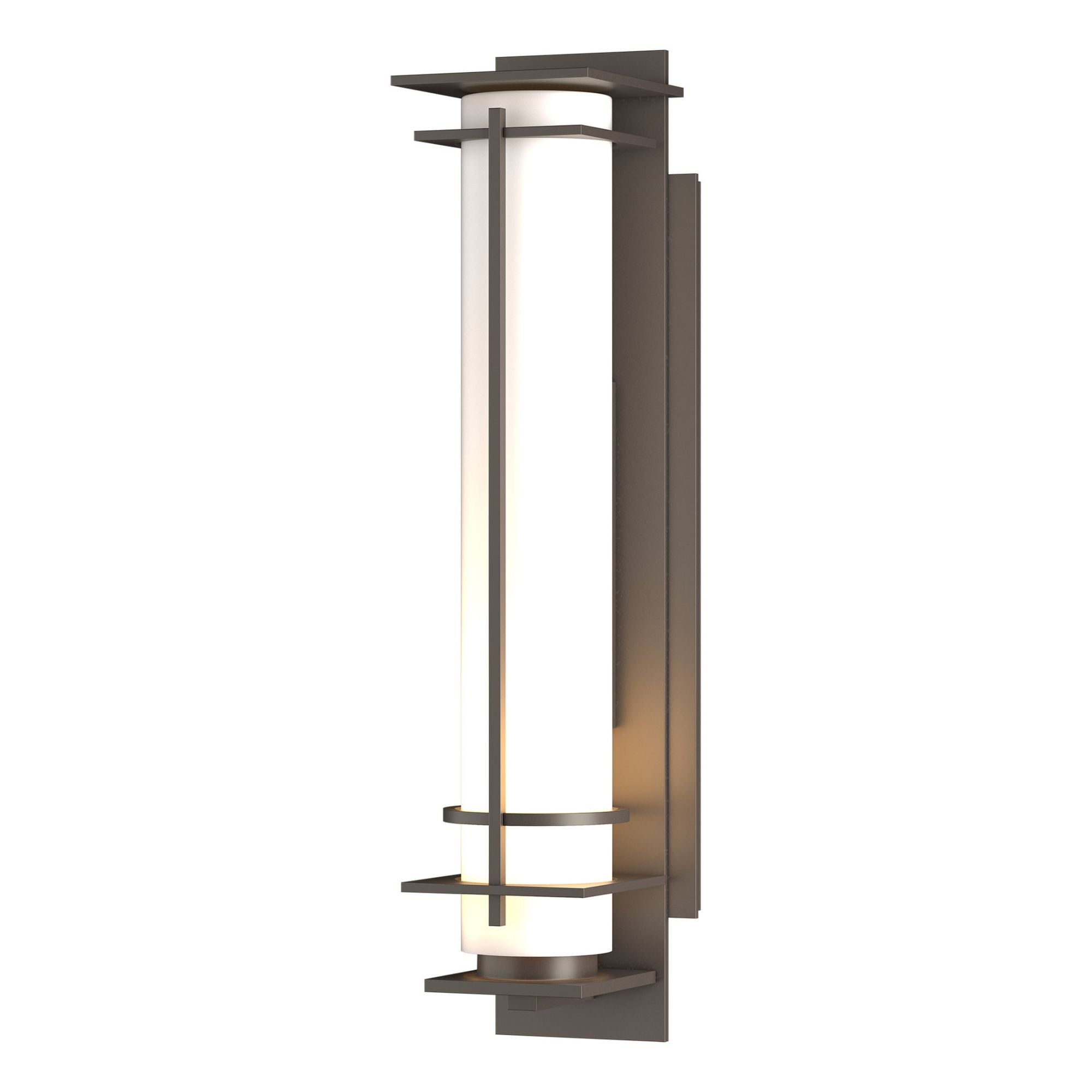 After Hours Outdoor Sconce 1-Light Opal Glass (GG) in Coastal Dark Smoke