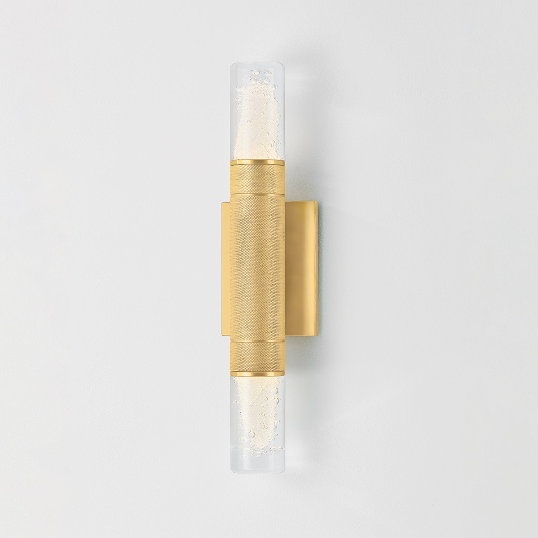 Glen Cove 2-Light Wall Sconce in Aged Brass 4.25W x 17H