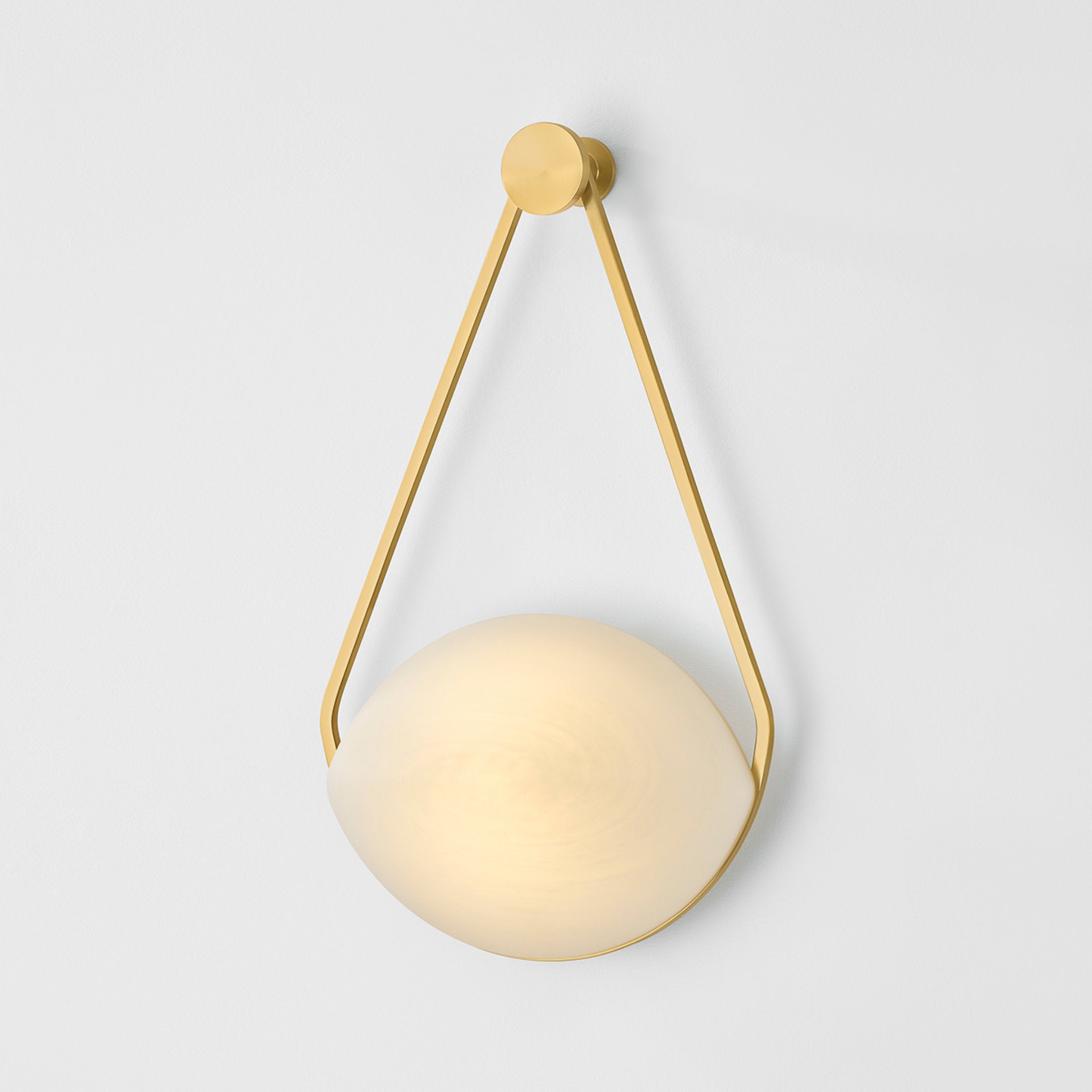 Blaina 1-Light Wall Sconce in Aged Brass 10.5W x 18H