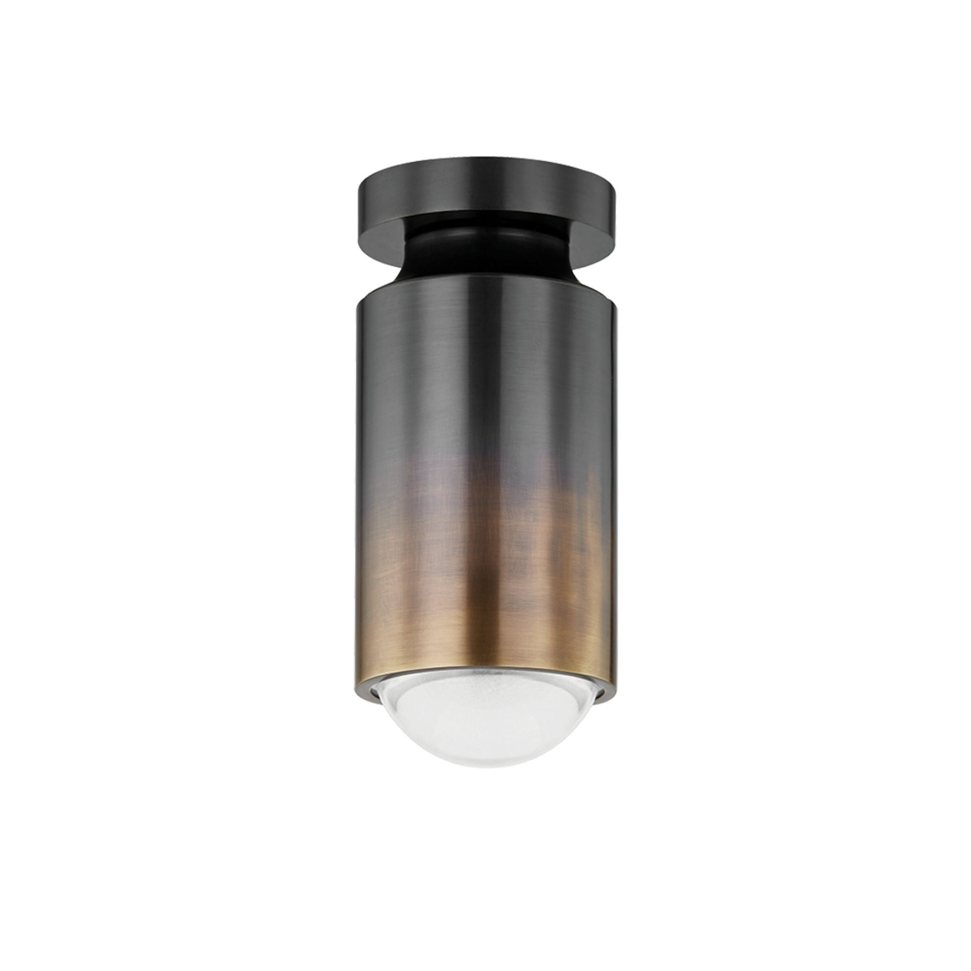 Whately 1-Light Flush Mount in Gradient Brass 4.75L x 4.75W x 10.5H