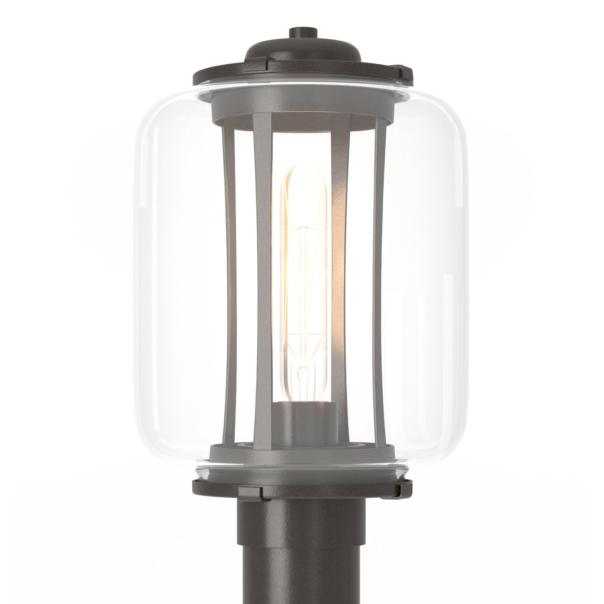 Fairwinds Outdoor Post Light 1-Light Clear Glass (ZM) in Coastal Oil Rubbed Bronze