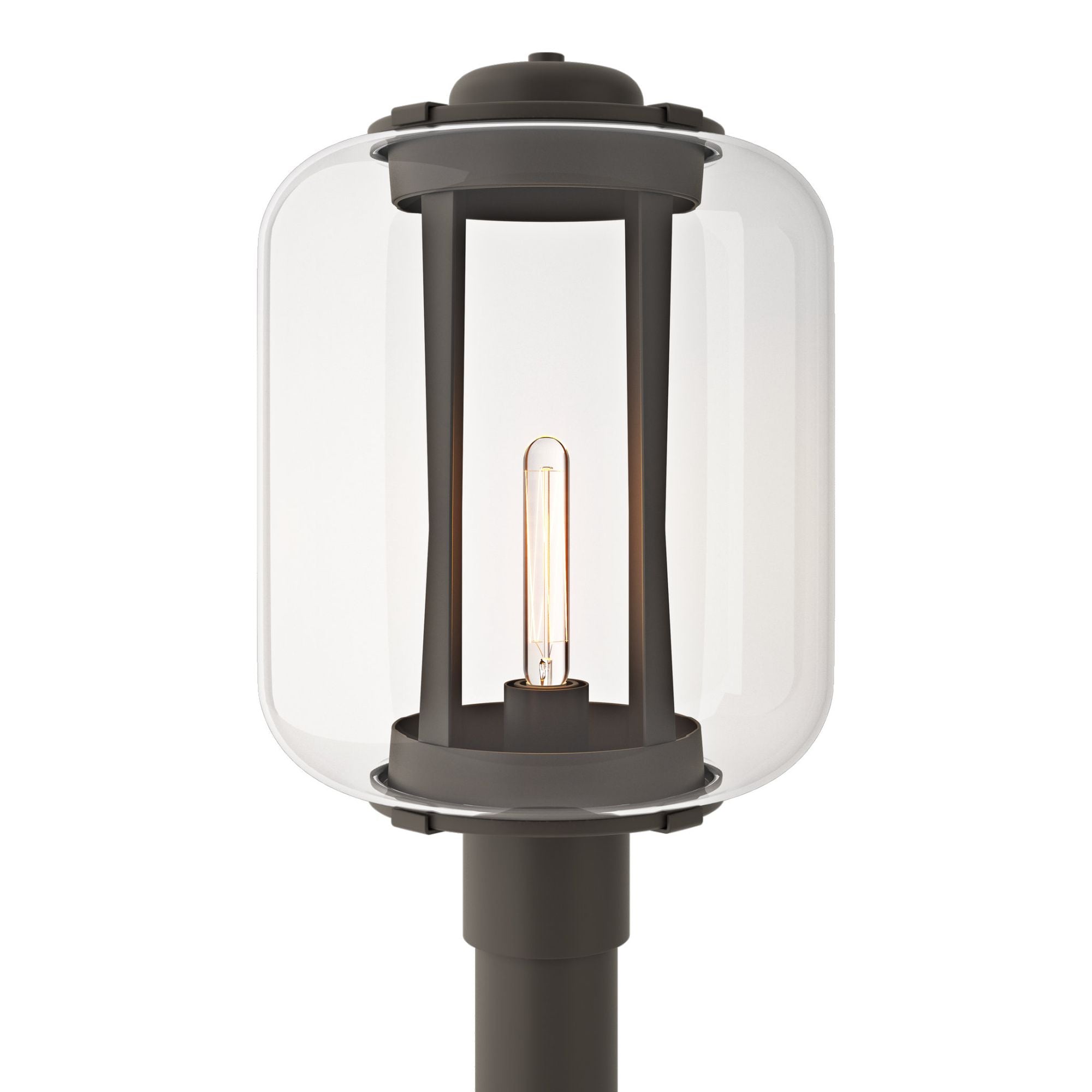 Fairwinds Extra Large Outdoor Post Light 1-Light Clear Glass (ZM) in Coastal Dark Smoke