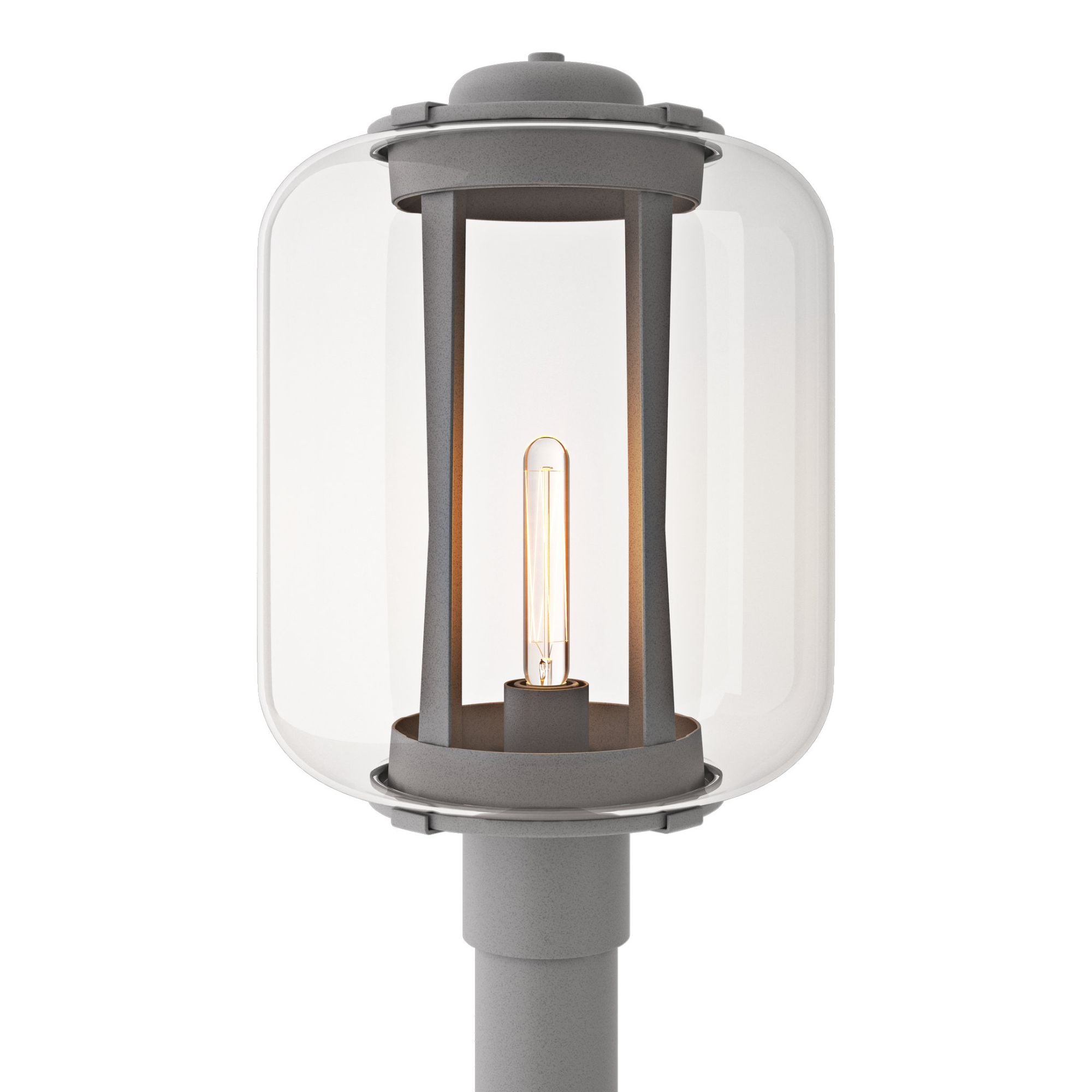 Fairwinds Extra Large Outdoor Post Light 1-Light Clear Glass (ZM) in Coastal Burnished Steel