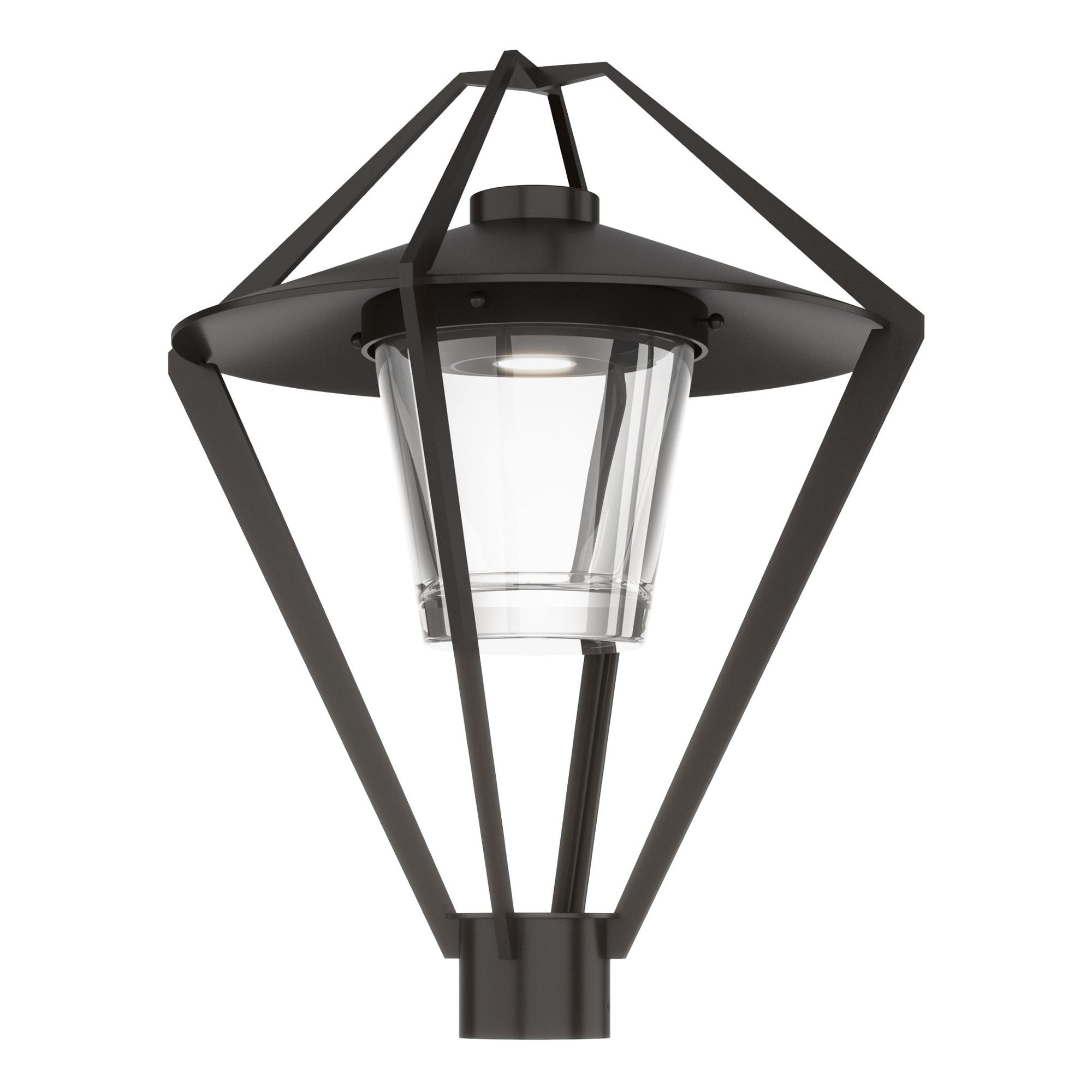 Stellar Post Light 1-Light Clear Glass (ZM) in Coastal Oil Rubbed Bronze