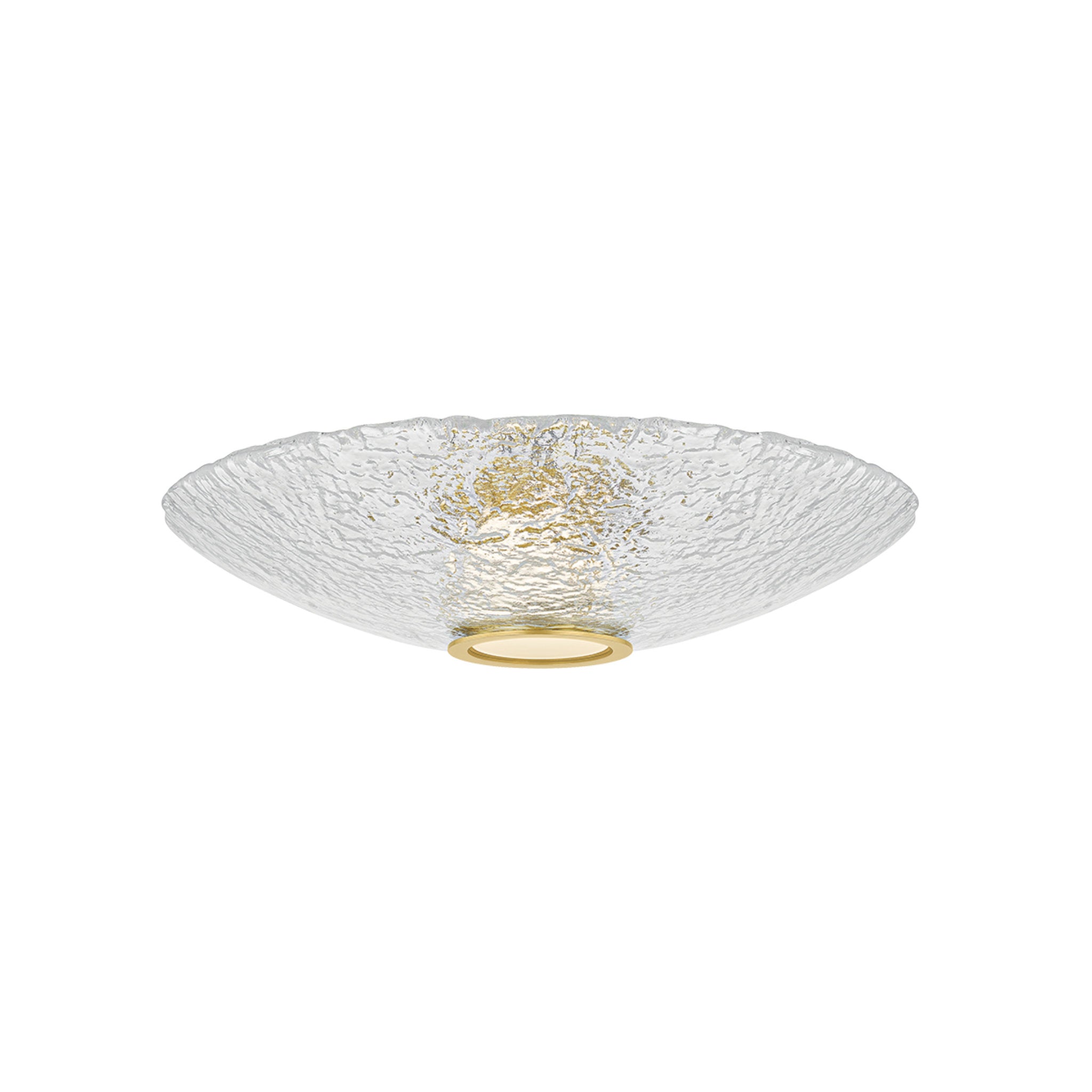 New Haven 1-Light Flush Mount in Aged Brass 20.25W x 4.75H
