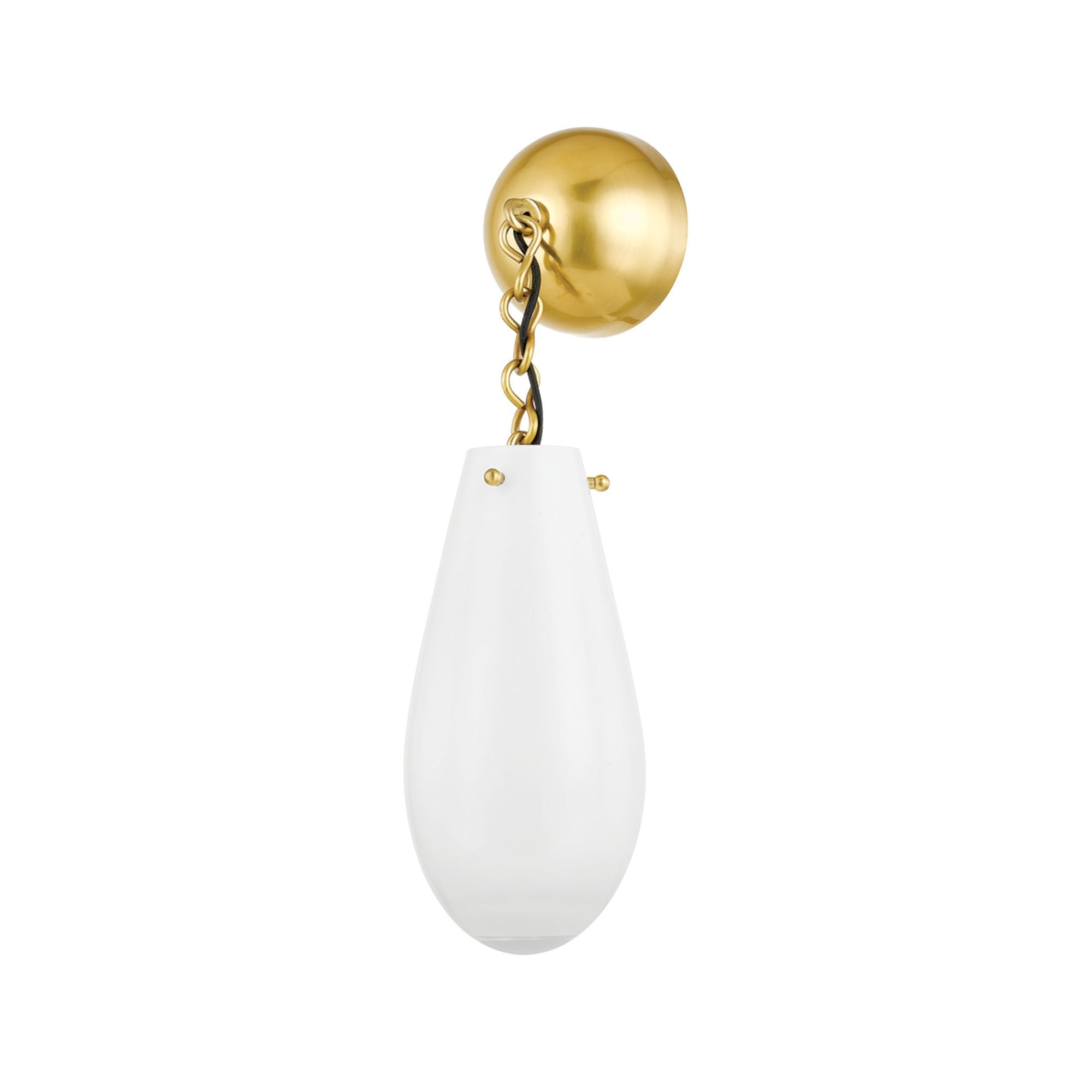 Clarkstown 1-Light Wall Sconce in Aged Brass 5.25W x 18.75H