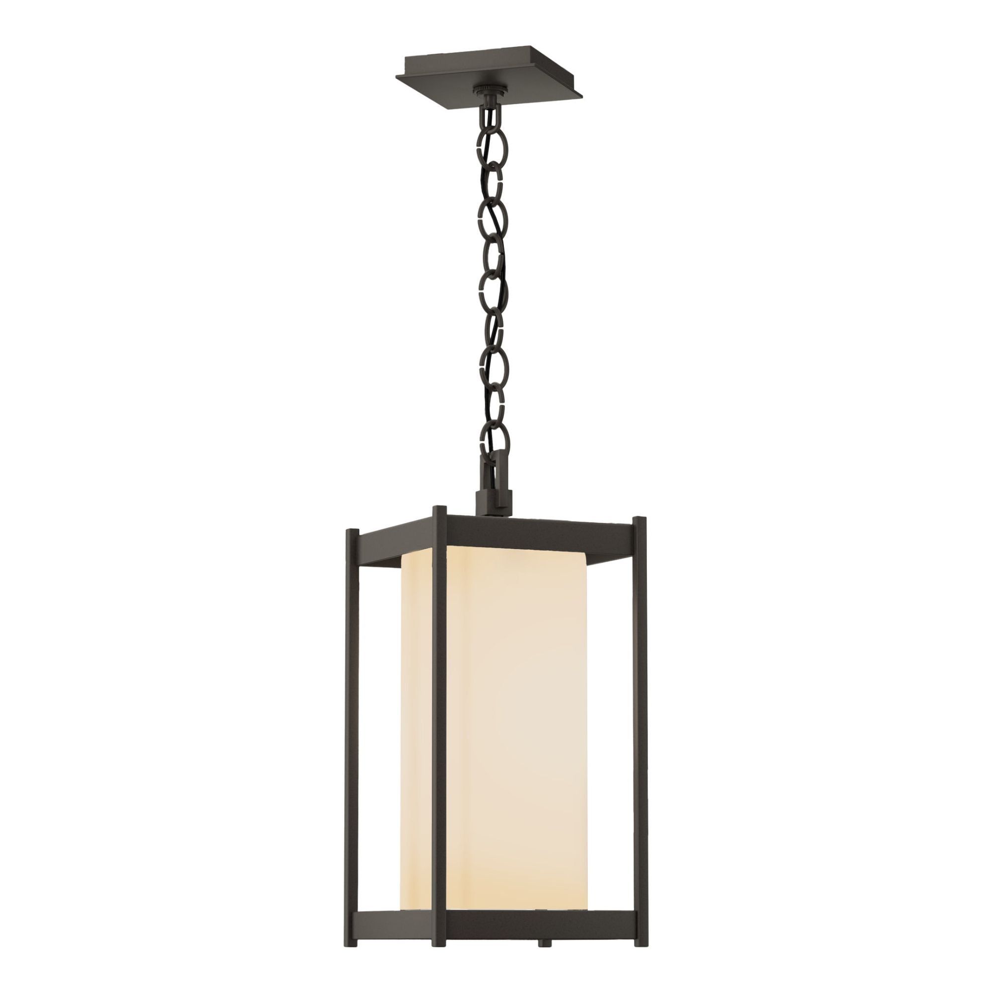 Cela Large Outdoor Lantern 1-Light Opal Glass (GG) in Coastal Dark Smoke