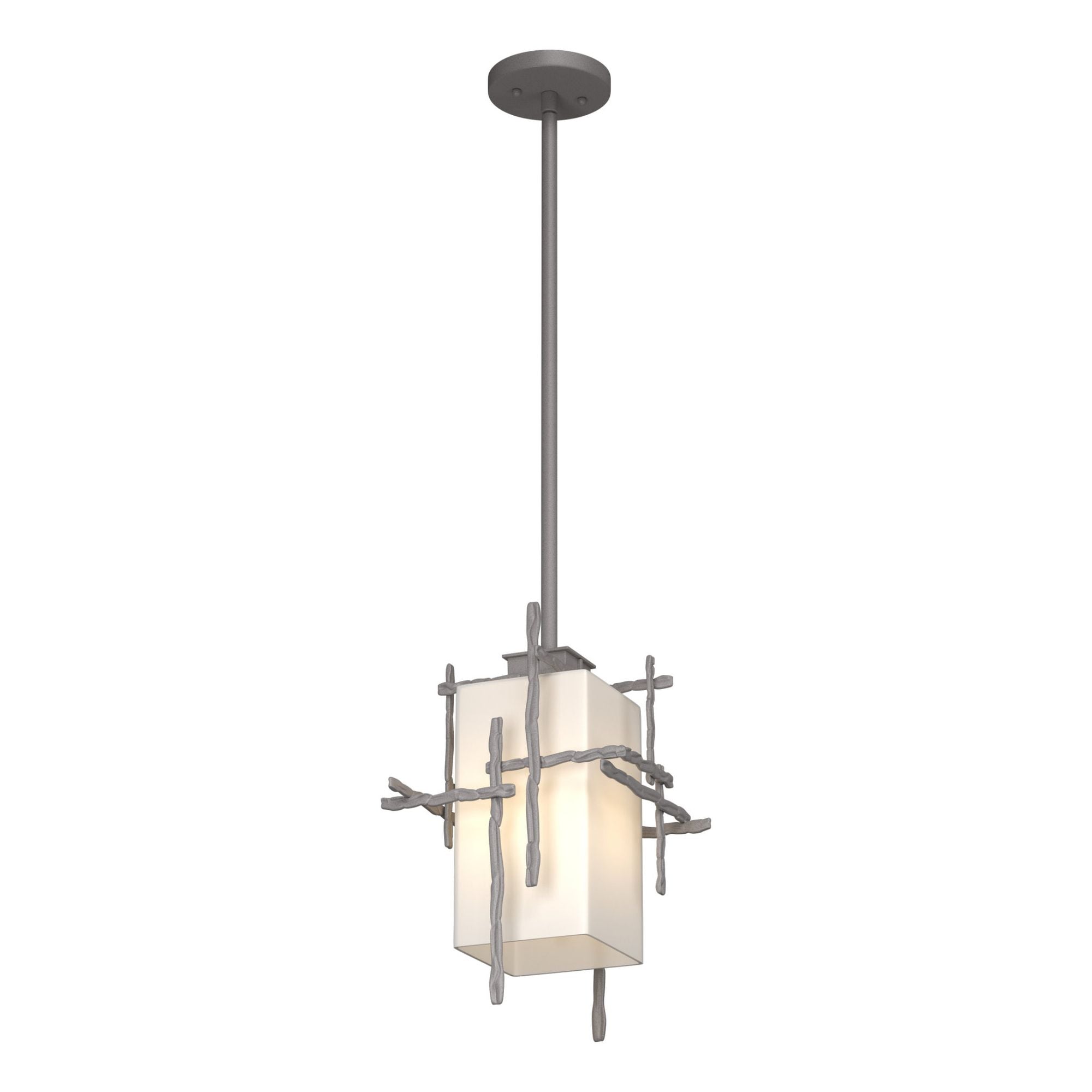 Tura Outdoor Pendant 1-Light Opal Glass (GG) in Coastal Burnished Steel