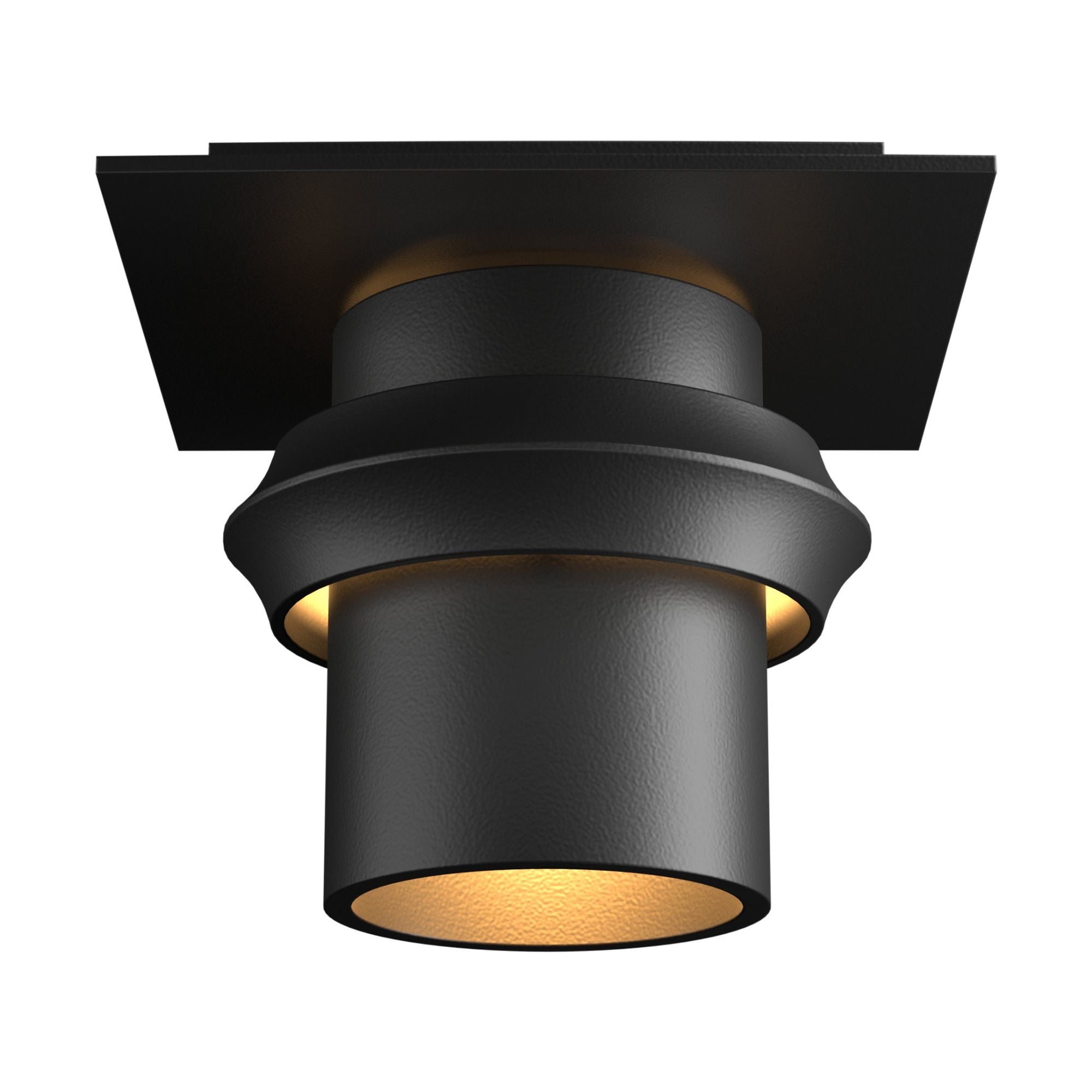 Twilight Small Dark Sky Friendly Outdoor Semi-Flush 1-Light in Coastal Black