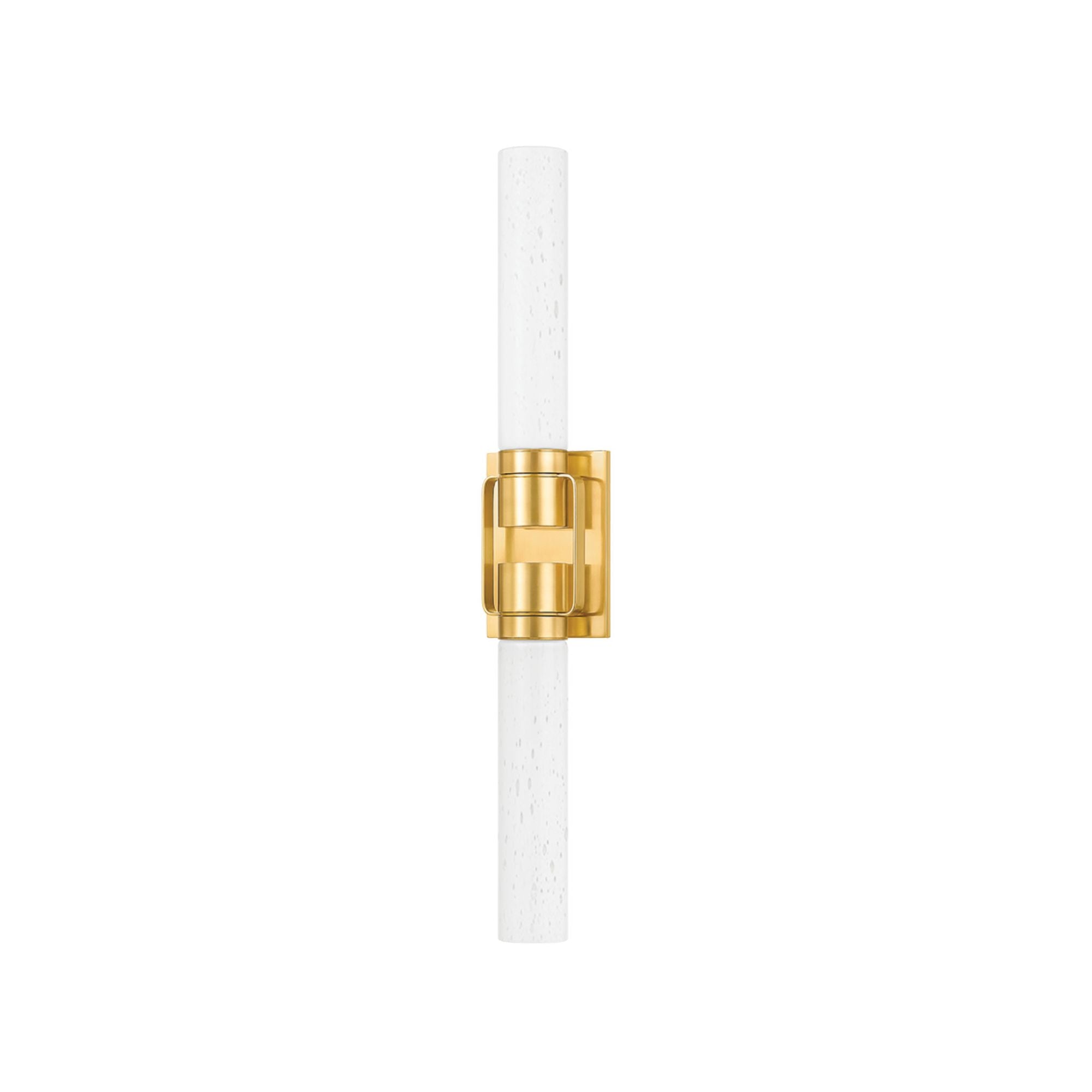 Glen Oaks 2-Light Wall Sconce in Aged Brass 4.25W x 26.25H
