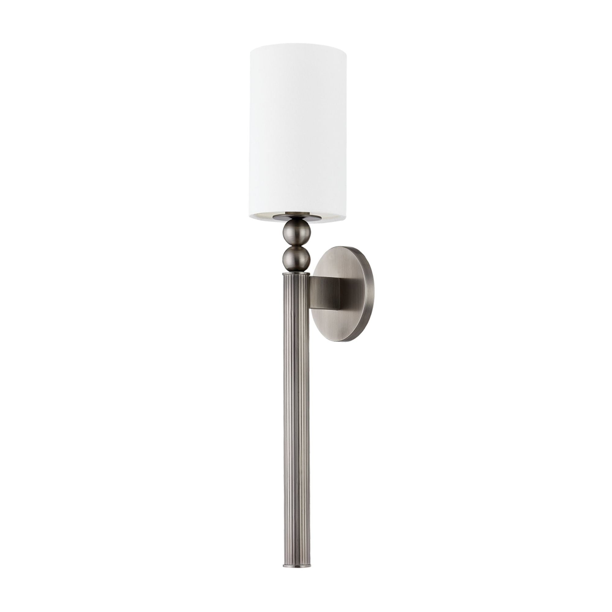 Lakeport 1-Light Wall Sconce in Vintage Pewter 4.75W x 24.25H