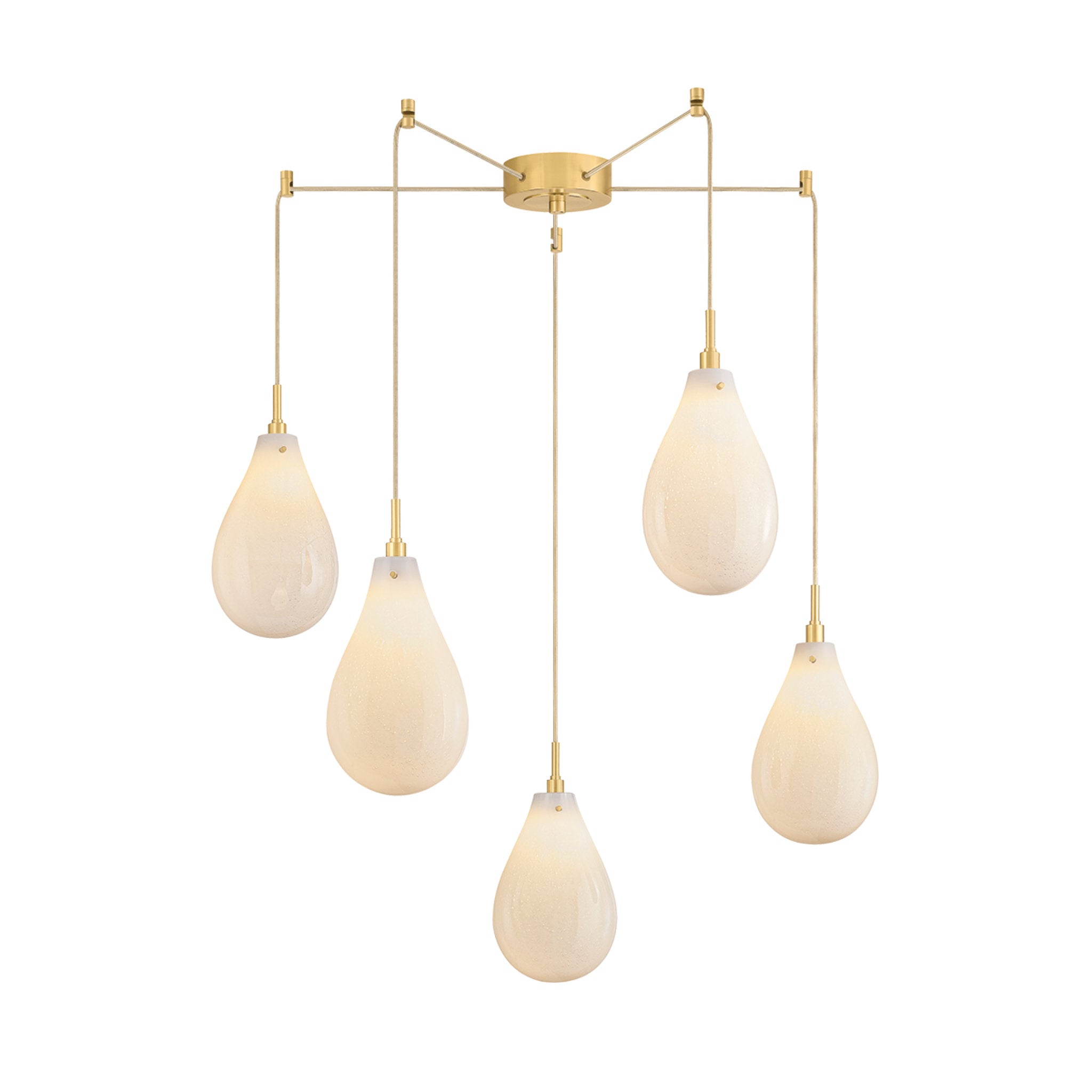 Ironwood 5-Light Chandelier in Aged Brass 30W x 14H